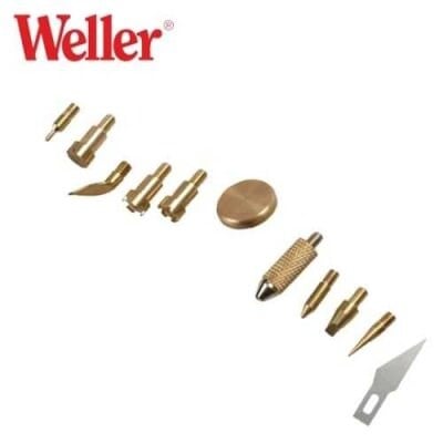 WELLER WBTK 12 EU Ahşap Yakma Uç Seti, 12 Parça
