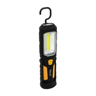 WERT 2612 Pilli Çalışma Lambası, 3W COB LED  + 1 LED