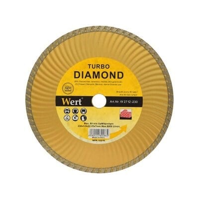WERT 2712-230 Turbo Kanallı Elmas Testere (230mm)