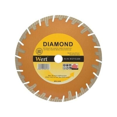 WERT 2713-230 Süper Turbo Elmas Testere (230mm)