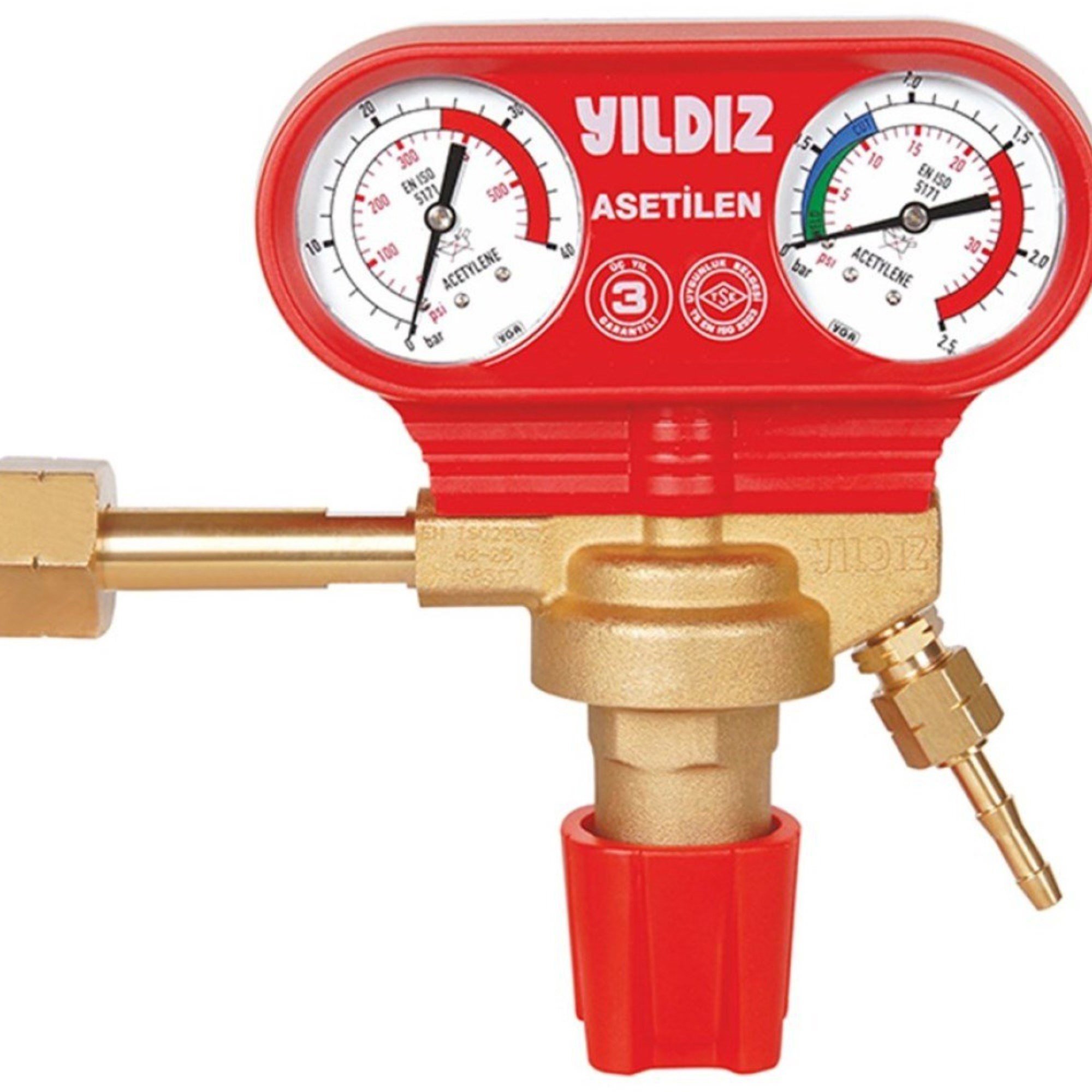 YILDIZGAZ 5311S ASETİLEN BASINÇ DÜŞÜRÜCÜ 0.15 BAR