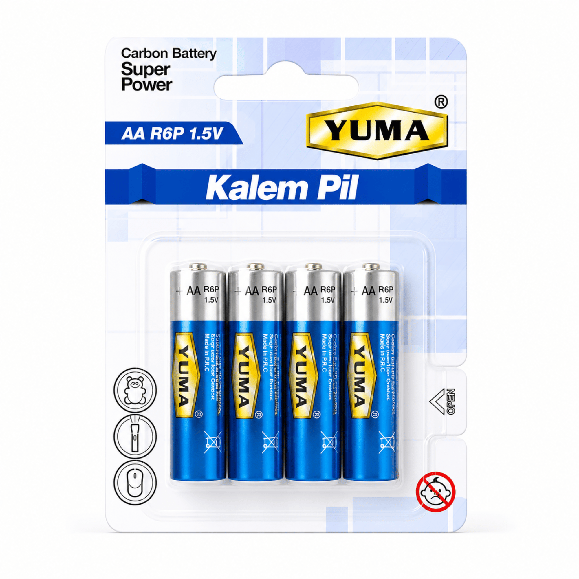 YUMA ÇİNKO KALEM PİL (PK 4 LÜ) YM-902