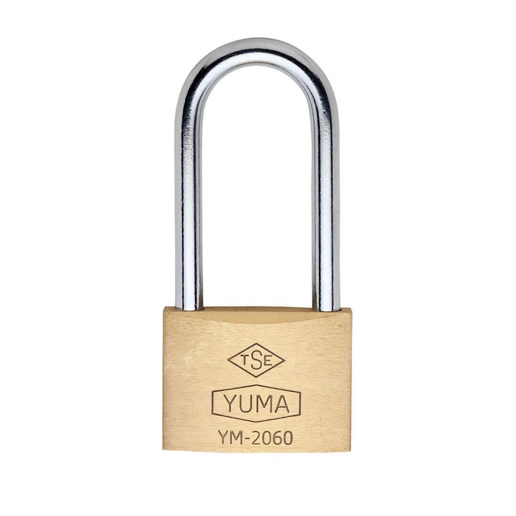 YUMA PİRİNÇ ASMA KİLİT UZUN 60 MM YM-2060L