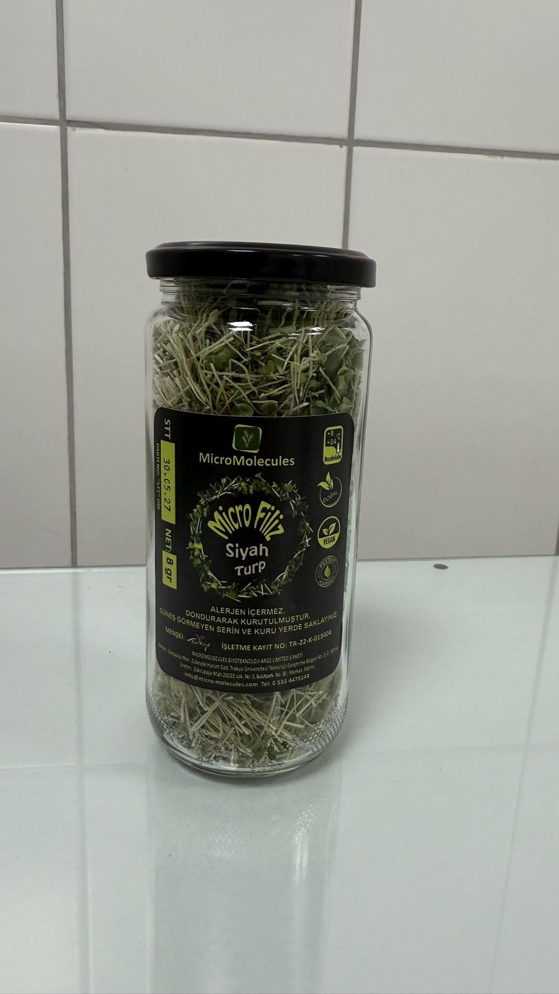 Çıtır Siyah Turp Mikrofilizi Dondurularak Kurutulmuştur