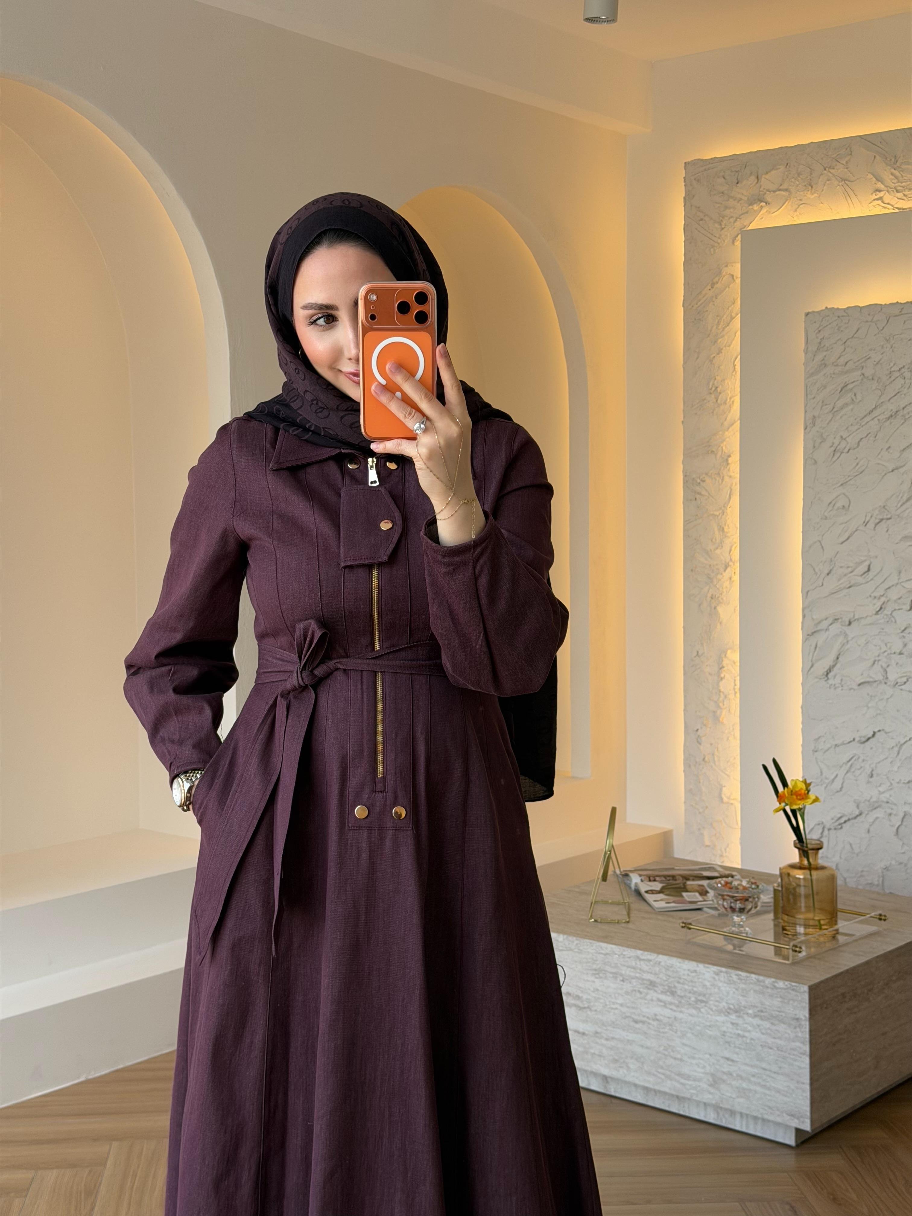 ALYA KOT ELBİSE BORDO