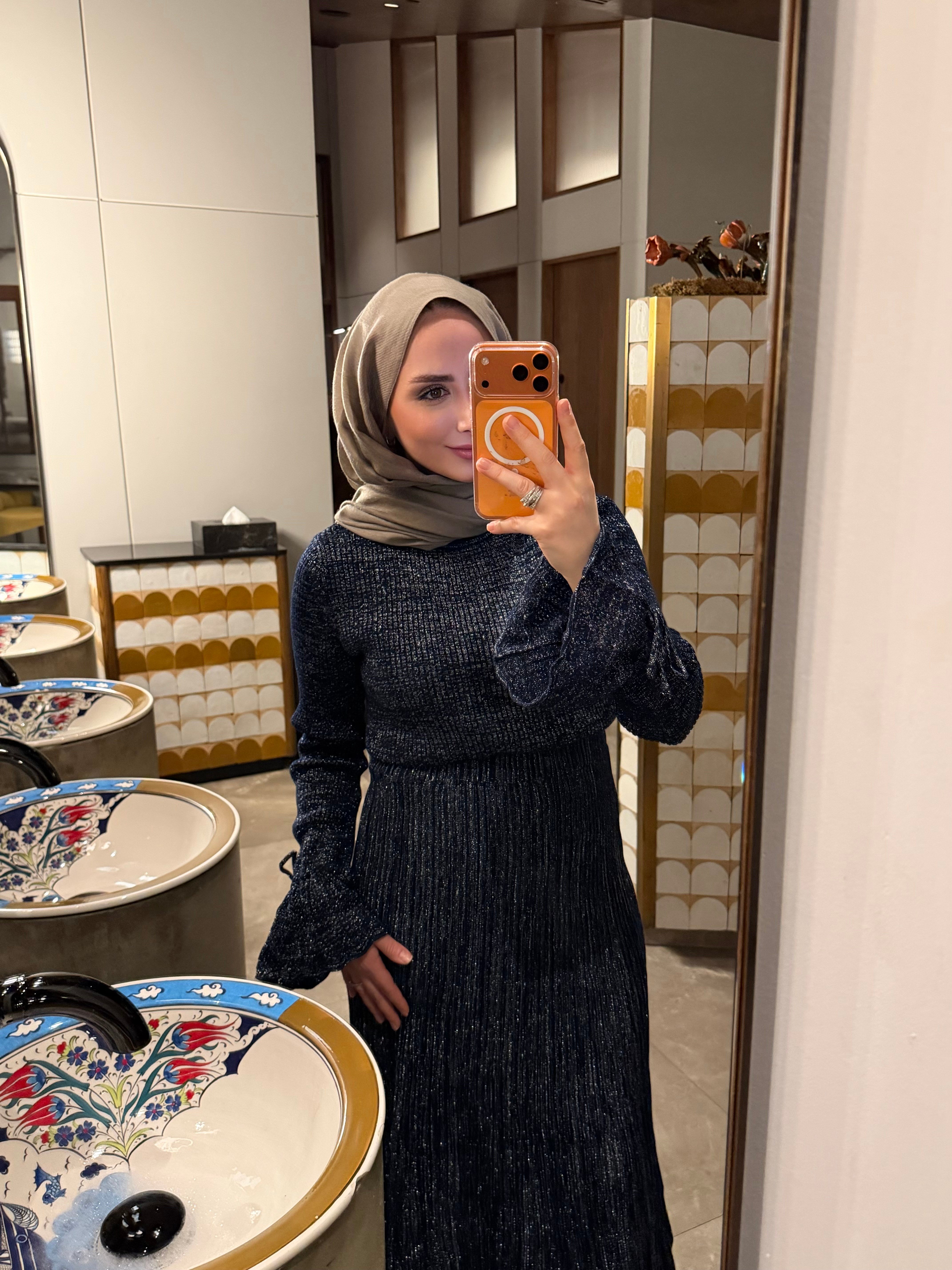 AREL SİMLİ TRİKO ETEKLİ TAKIM LACİVERT