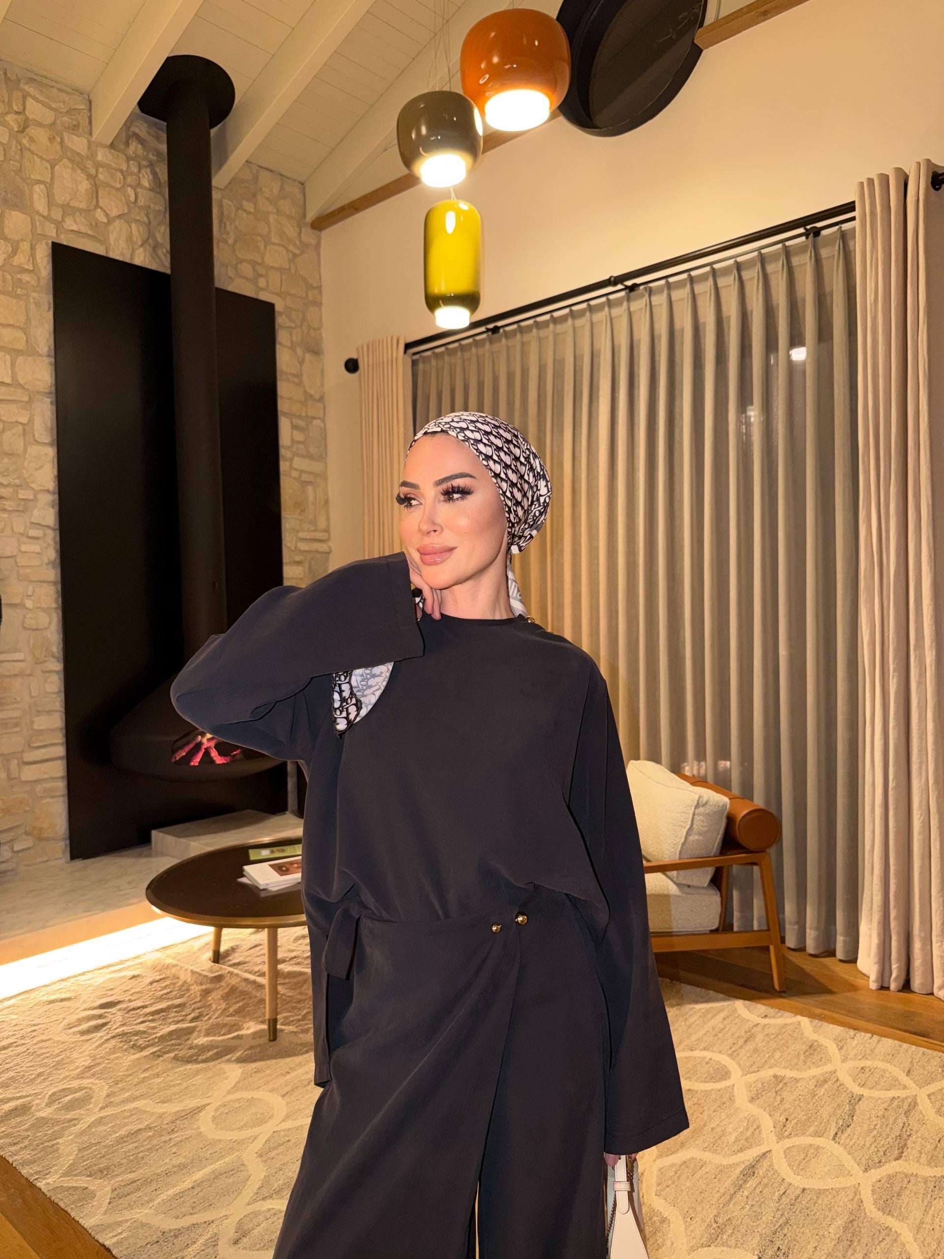 ATELİER TASARIM TAKIM DUMANLI SİYAH