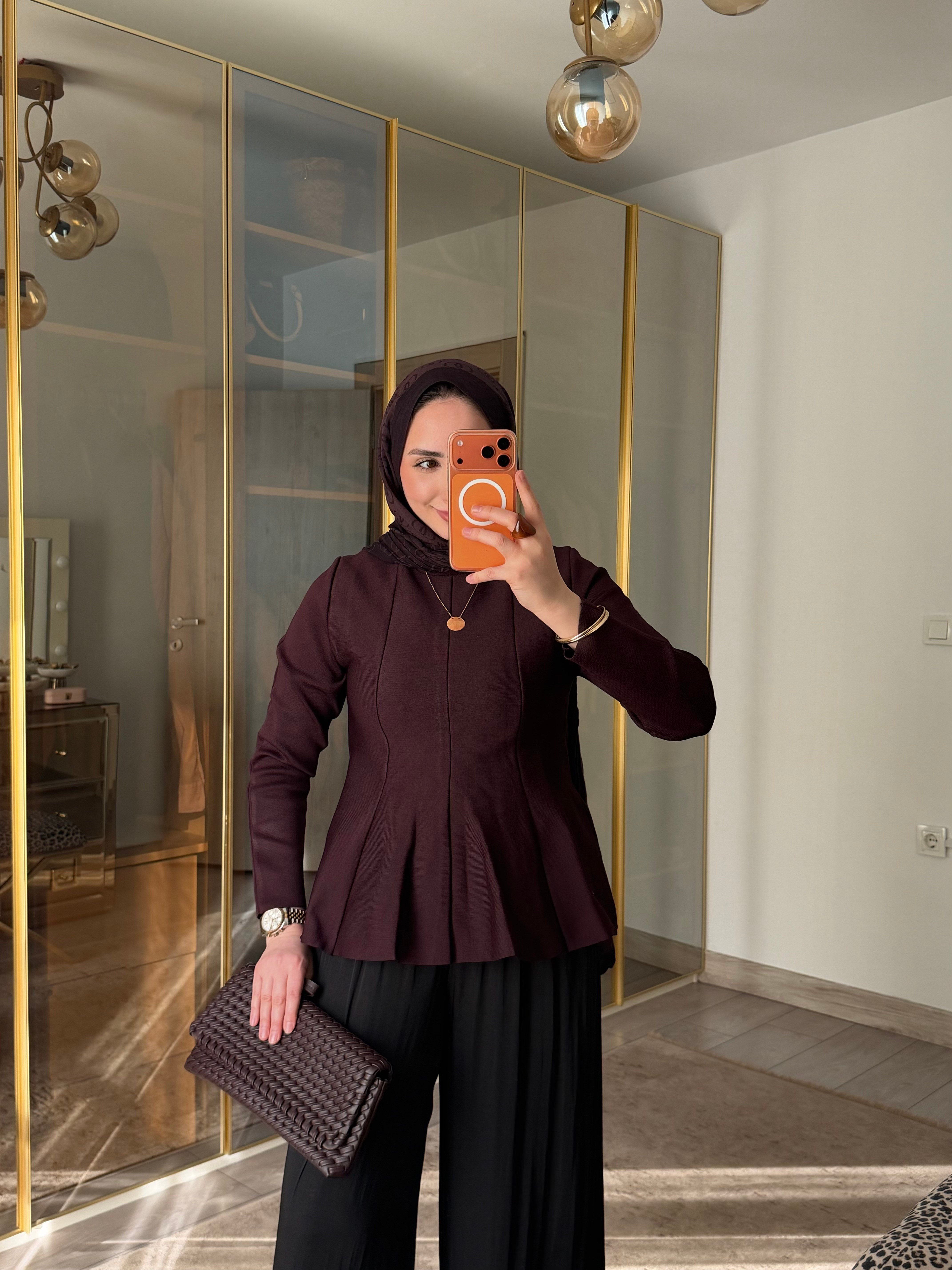 BELİS BEL VURGULU TRİKO ÜST MÜRDÜM