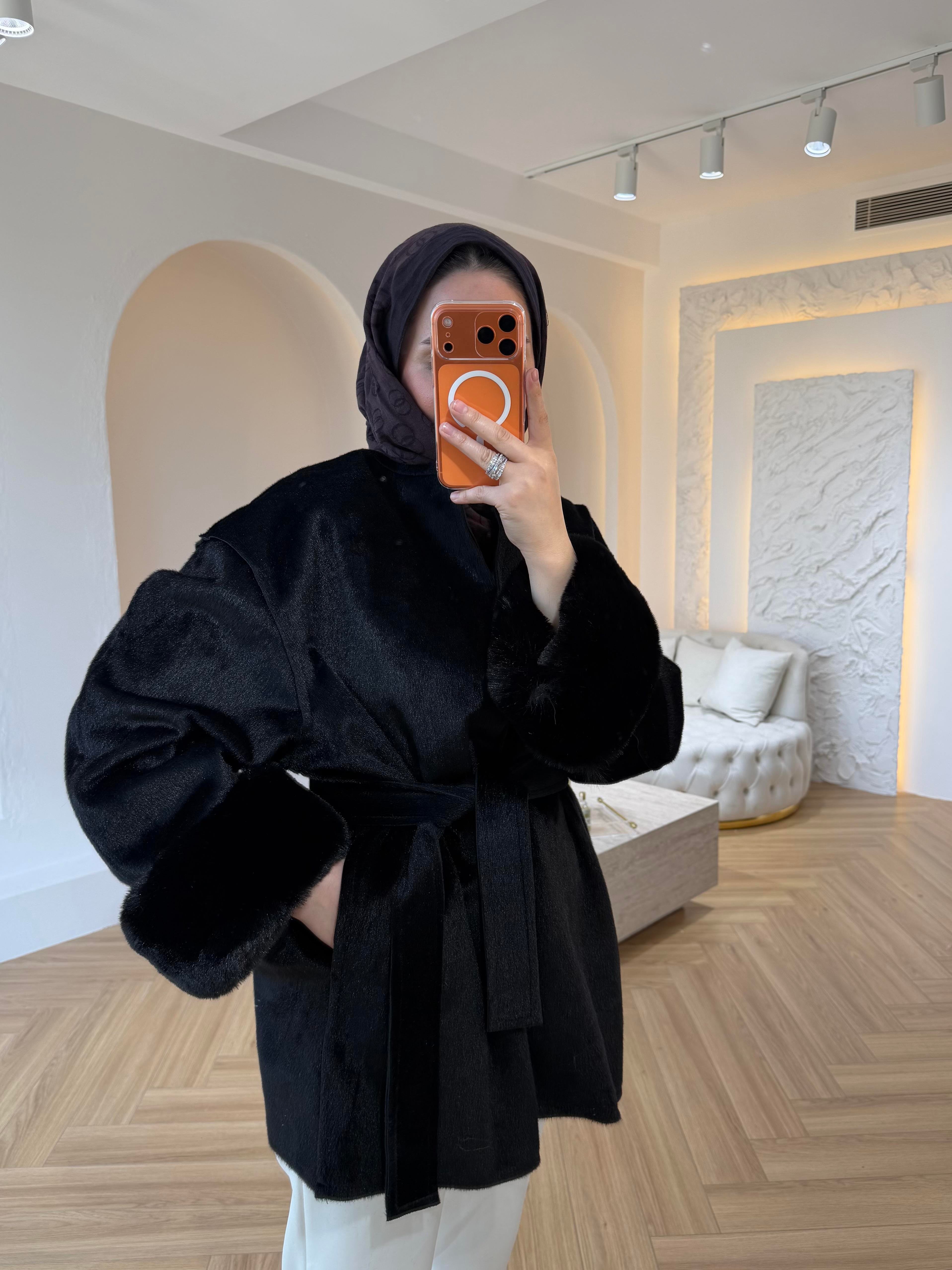 BELLA PREMIUM KOLU KÜRKLÜ KABAN