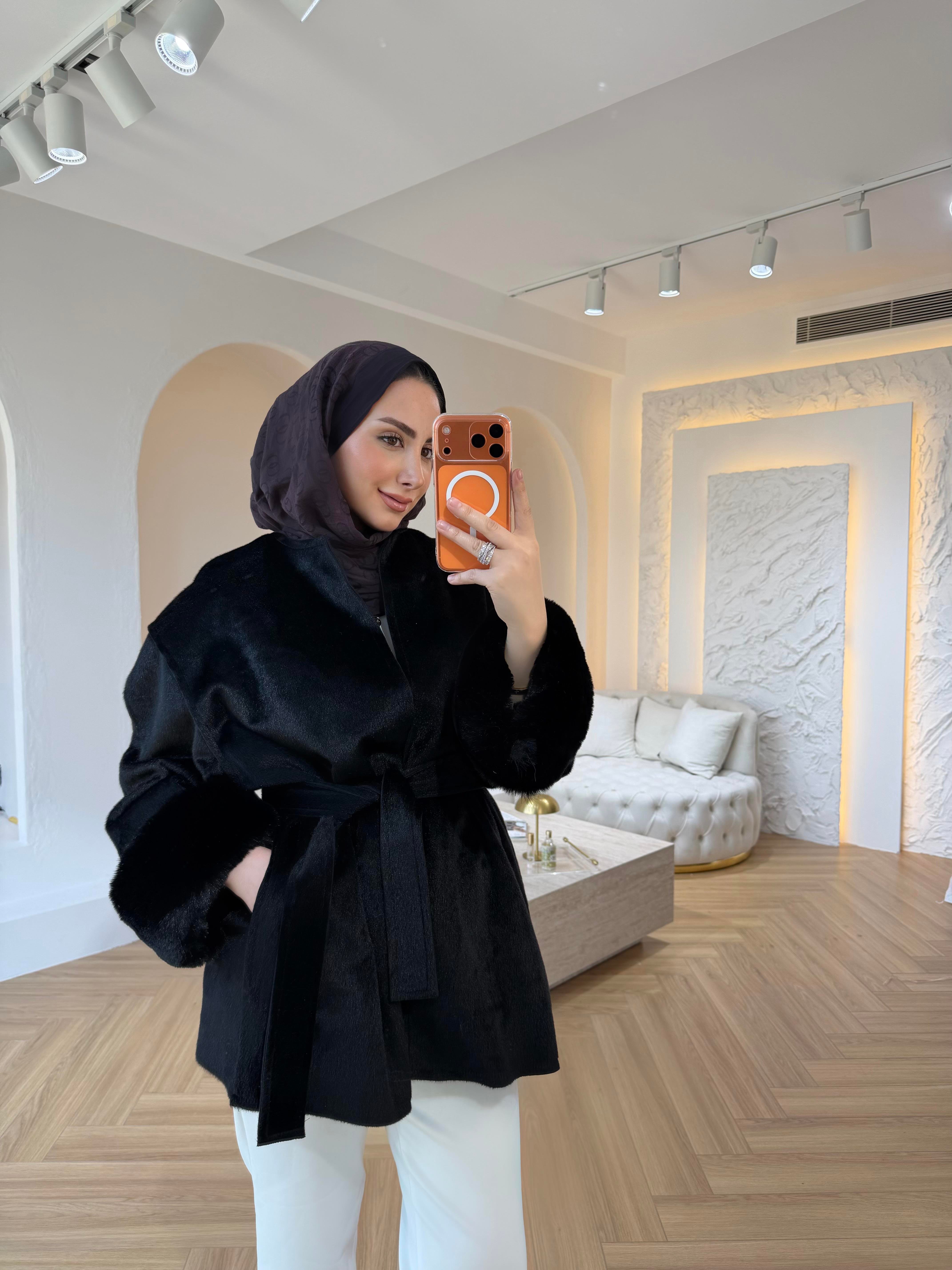 BELLA PREMIUM KOLU KÜRKLÜ KABAN