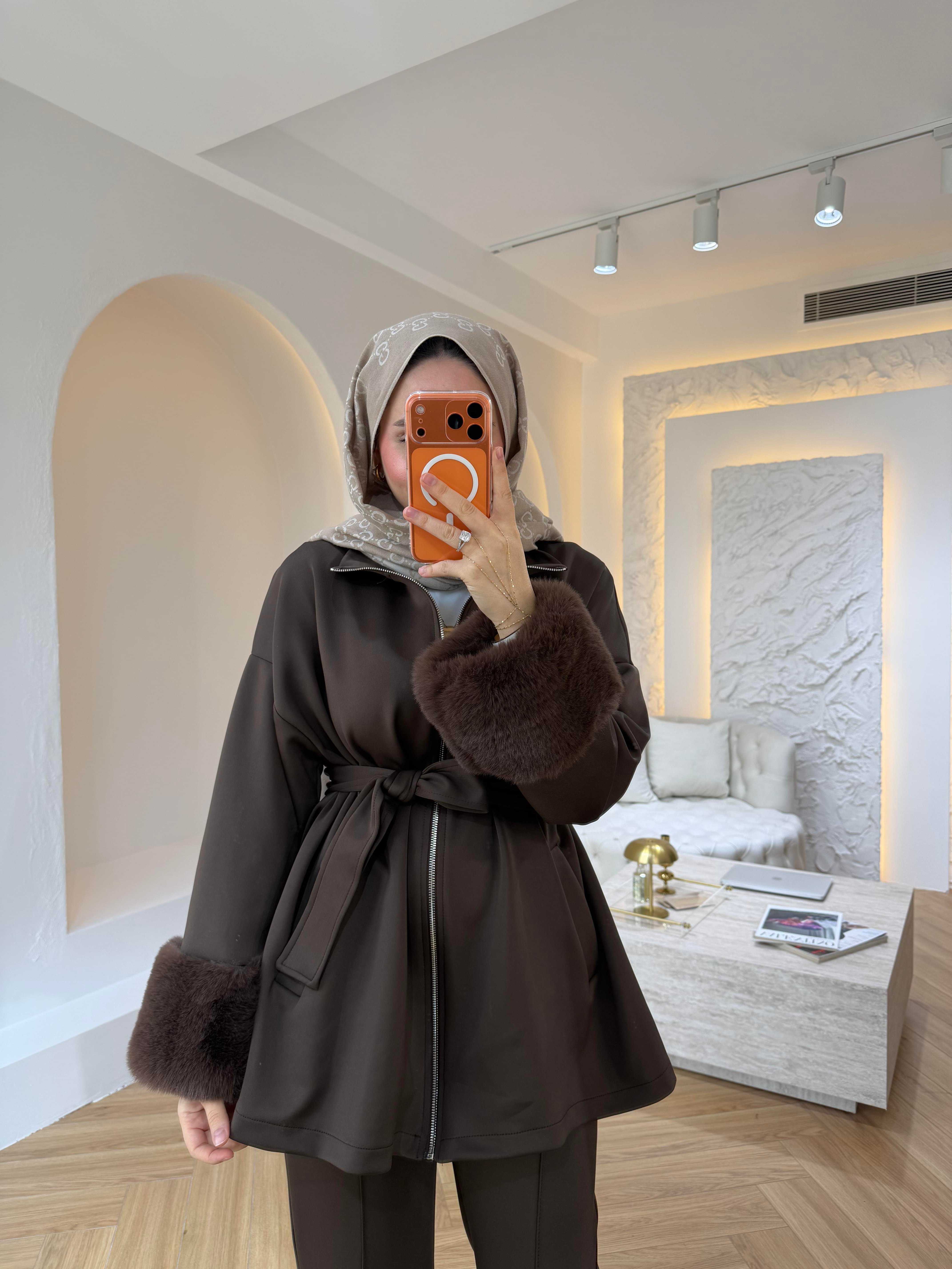 COZY KOLU KÜRKLÜ SCUBA TAKIM