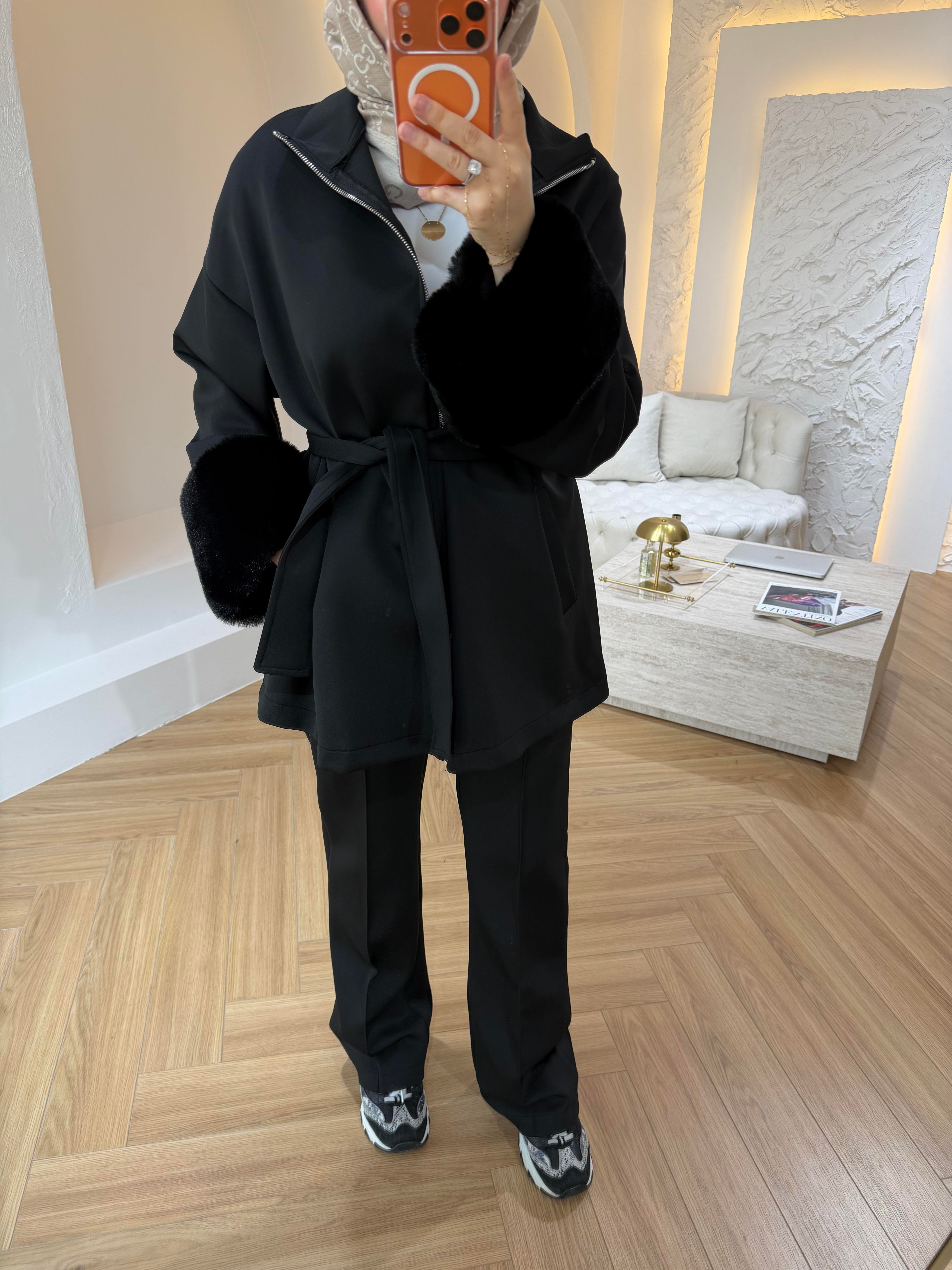 COZY KOLU KÜRKLÜ SCUBA TAKIM