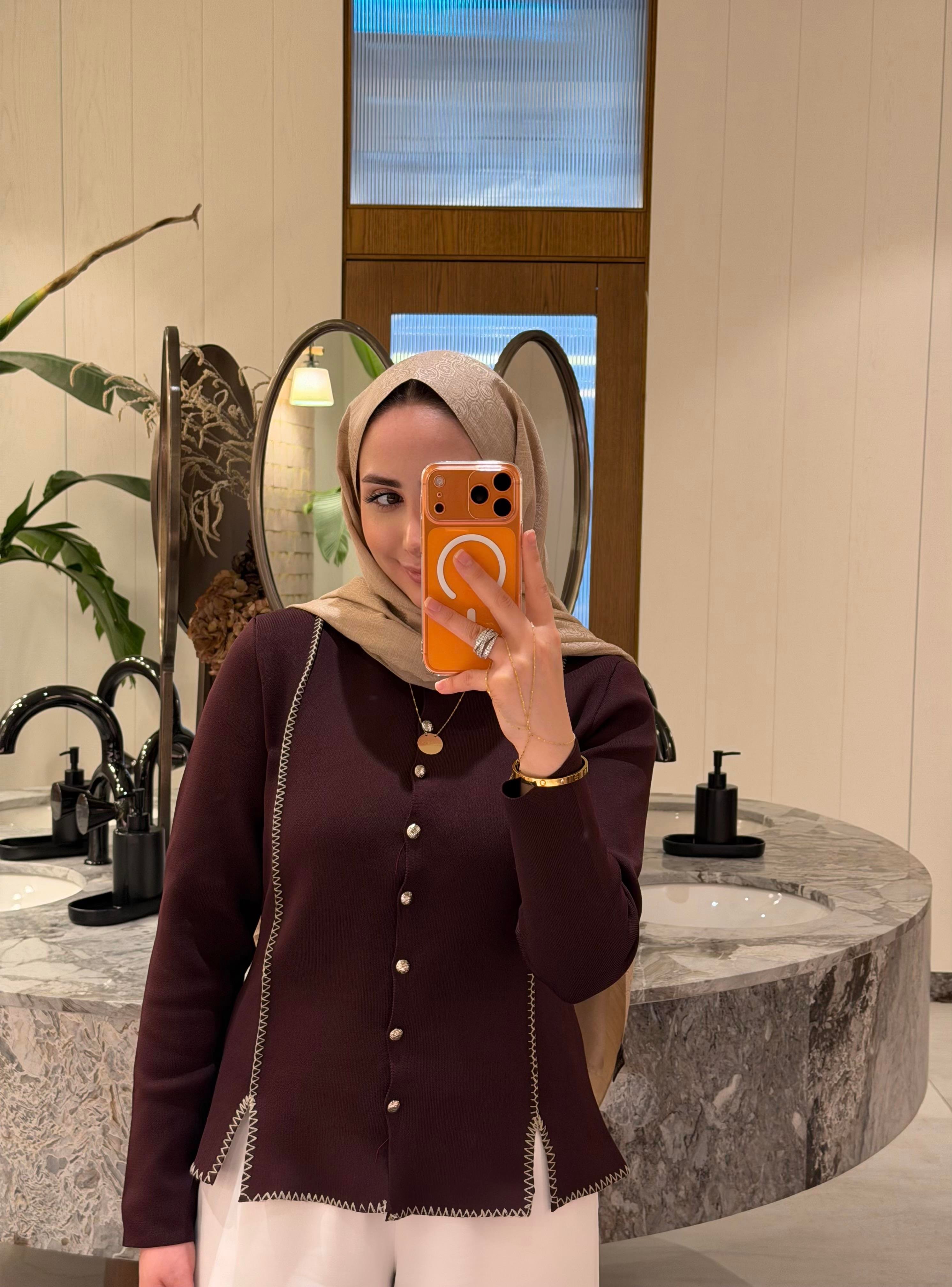 DİKİŞ DETAYLI TRİKO HIRKA