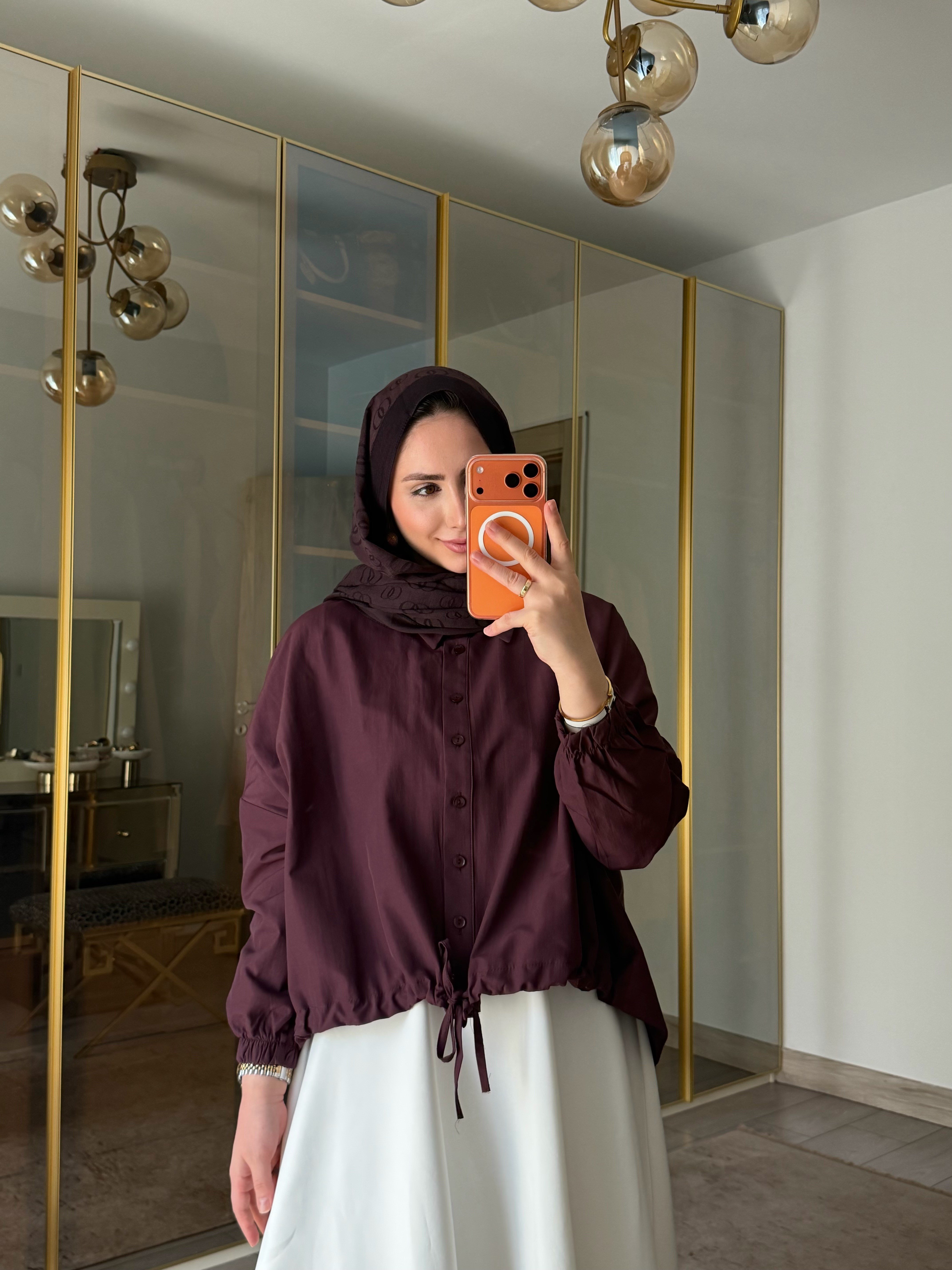 FEZA BOMBER GÖMLEK BORDO