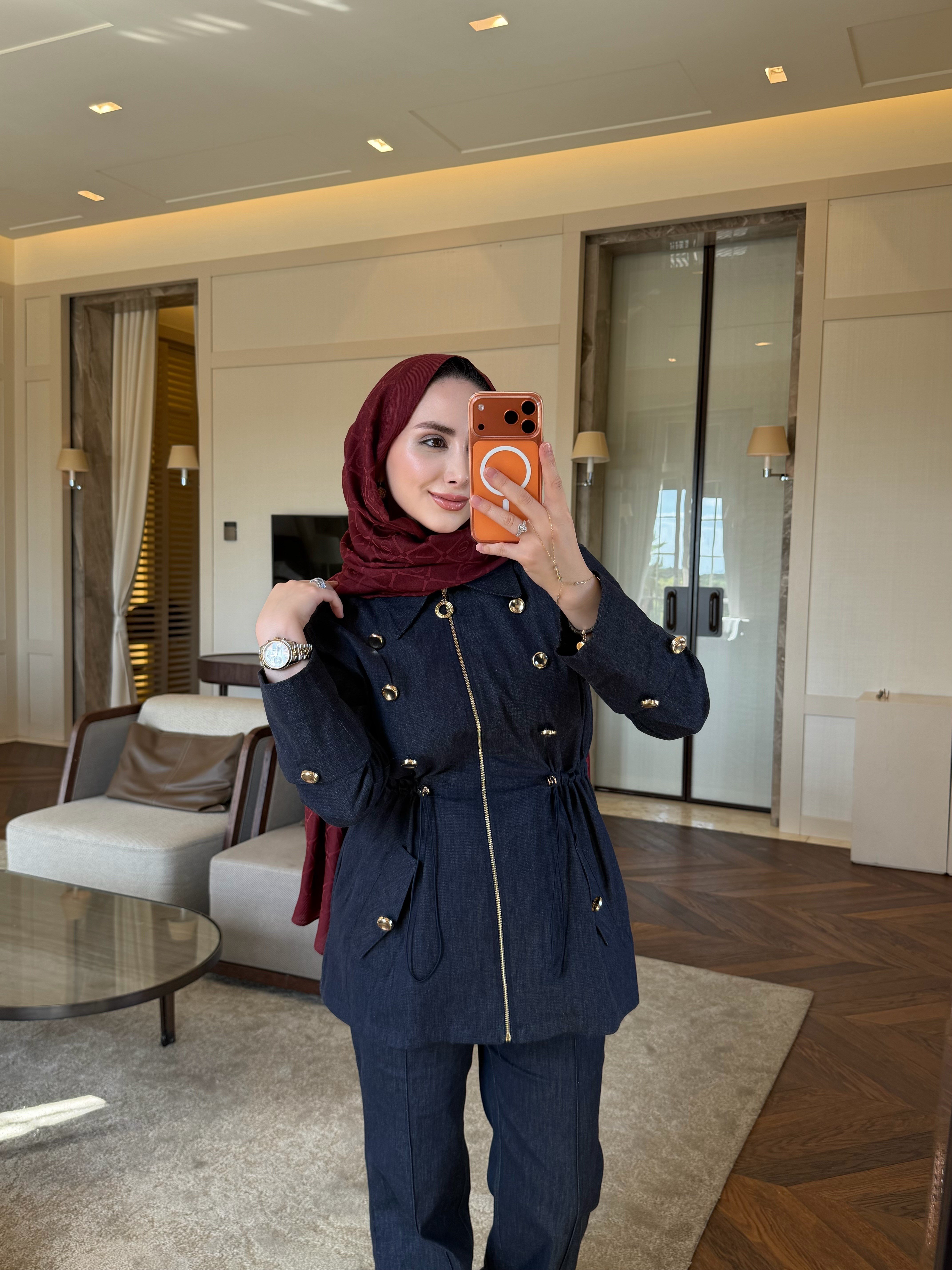 HİLL GOLD DÜĞMELİ DENİM TAKIM