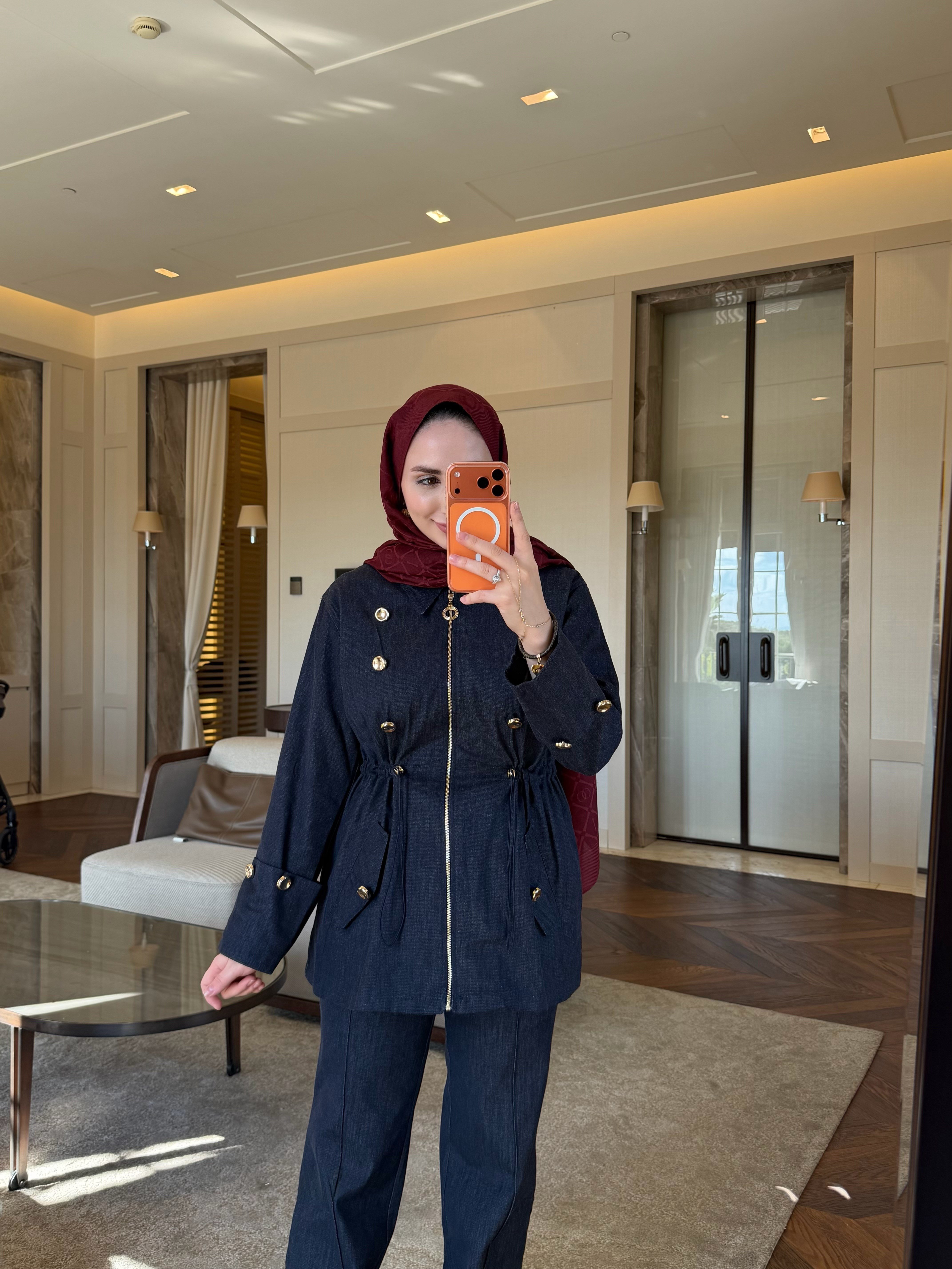 HİLL GOLD DÜĞMELİ DENİM TAKIM