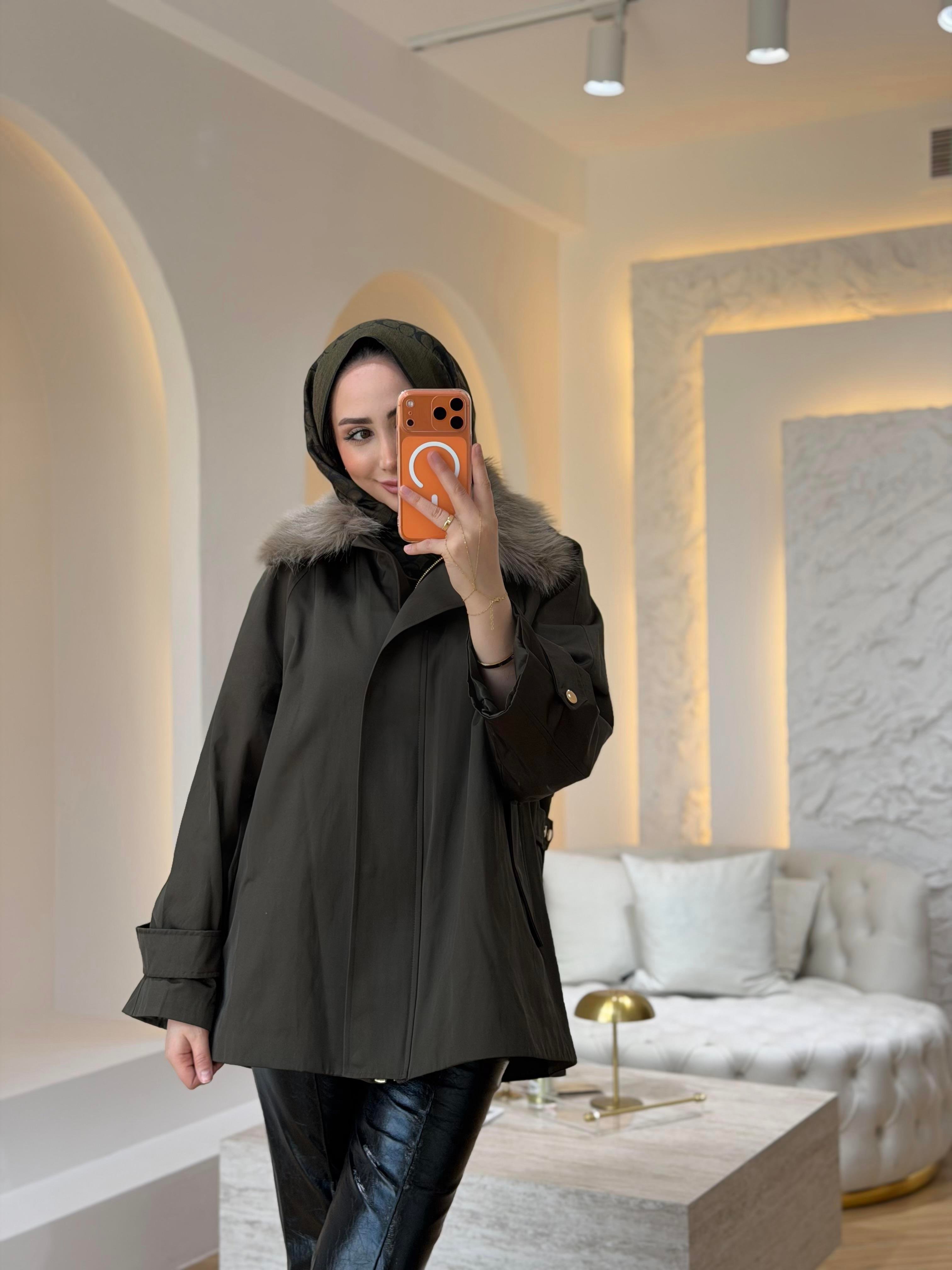 KÜRKLÜ PARKA HAKİ RENK