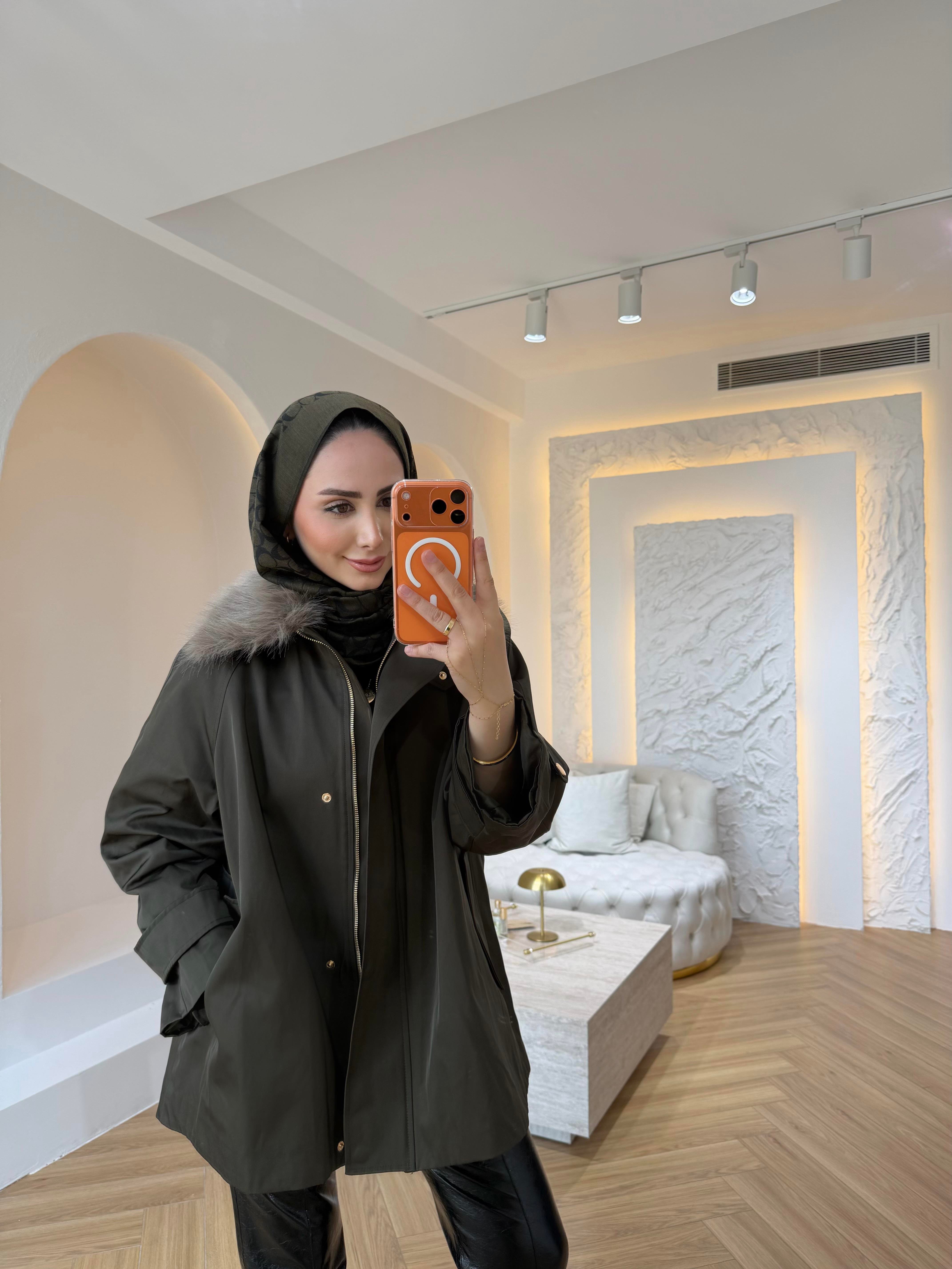 KÜRKLÜ PARKA HAKİ RENK