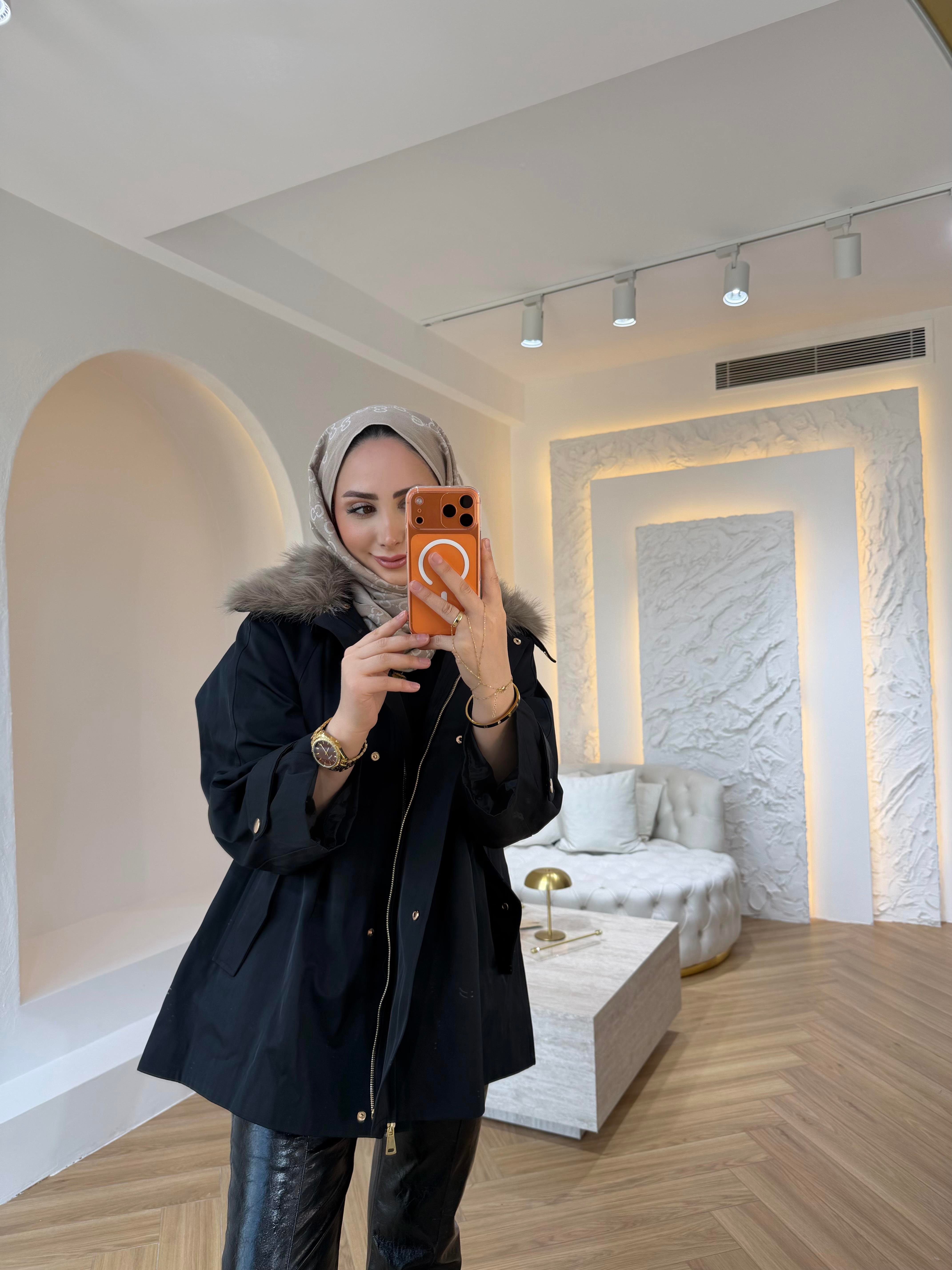 KÜRKLÜ PARKA KOYU LACİVERT