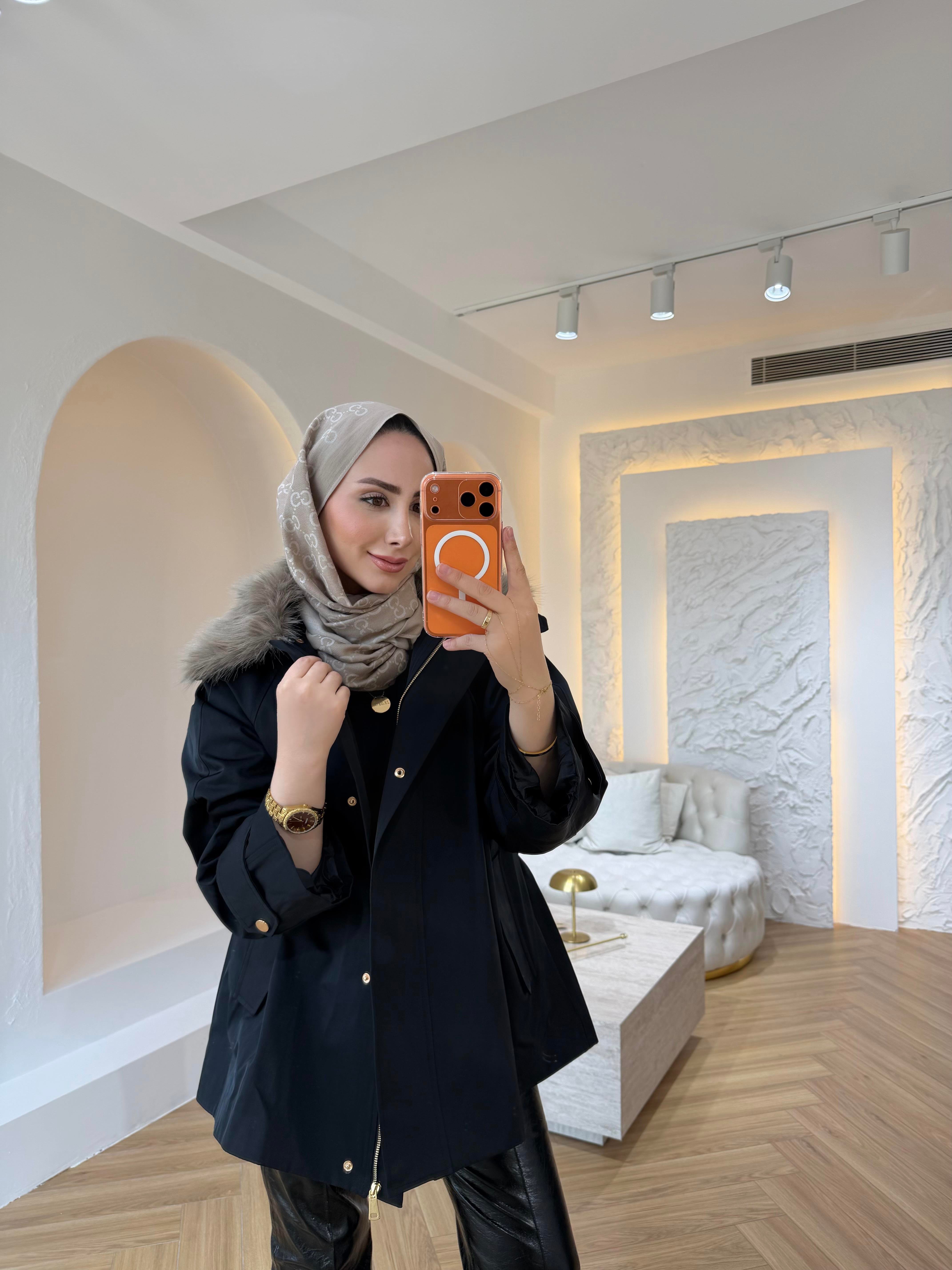 KÜRKLÜ PARKA KOYU LACİVERT