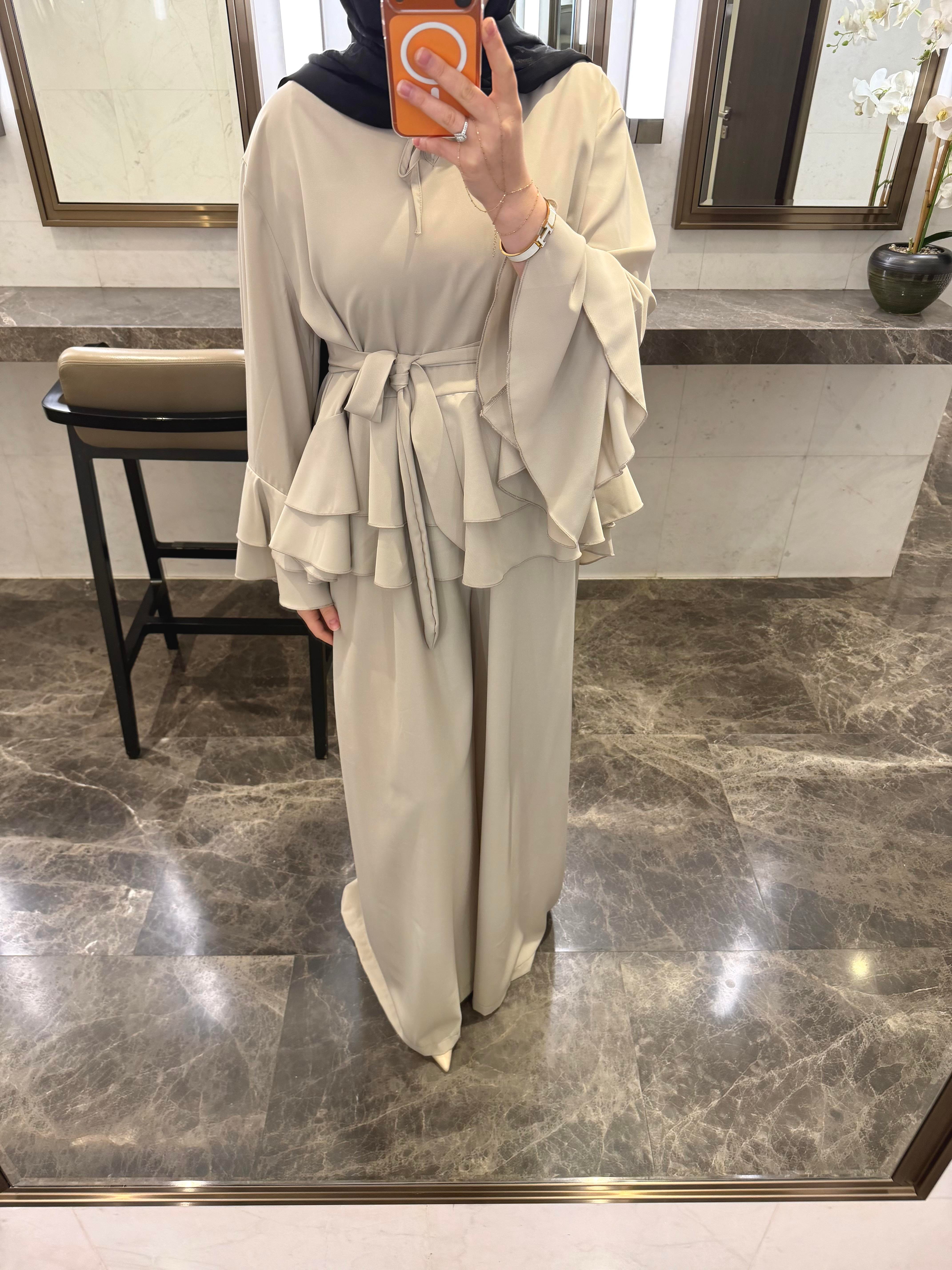 LADY KATLI KREP TAKIM TAŞ RENK