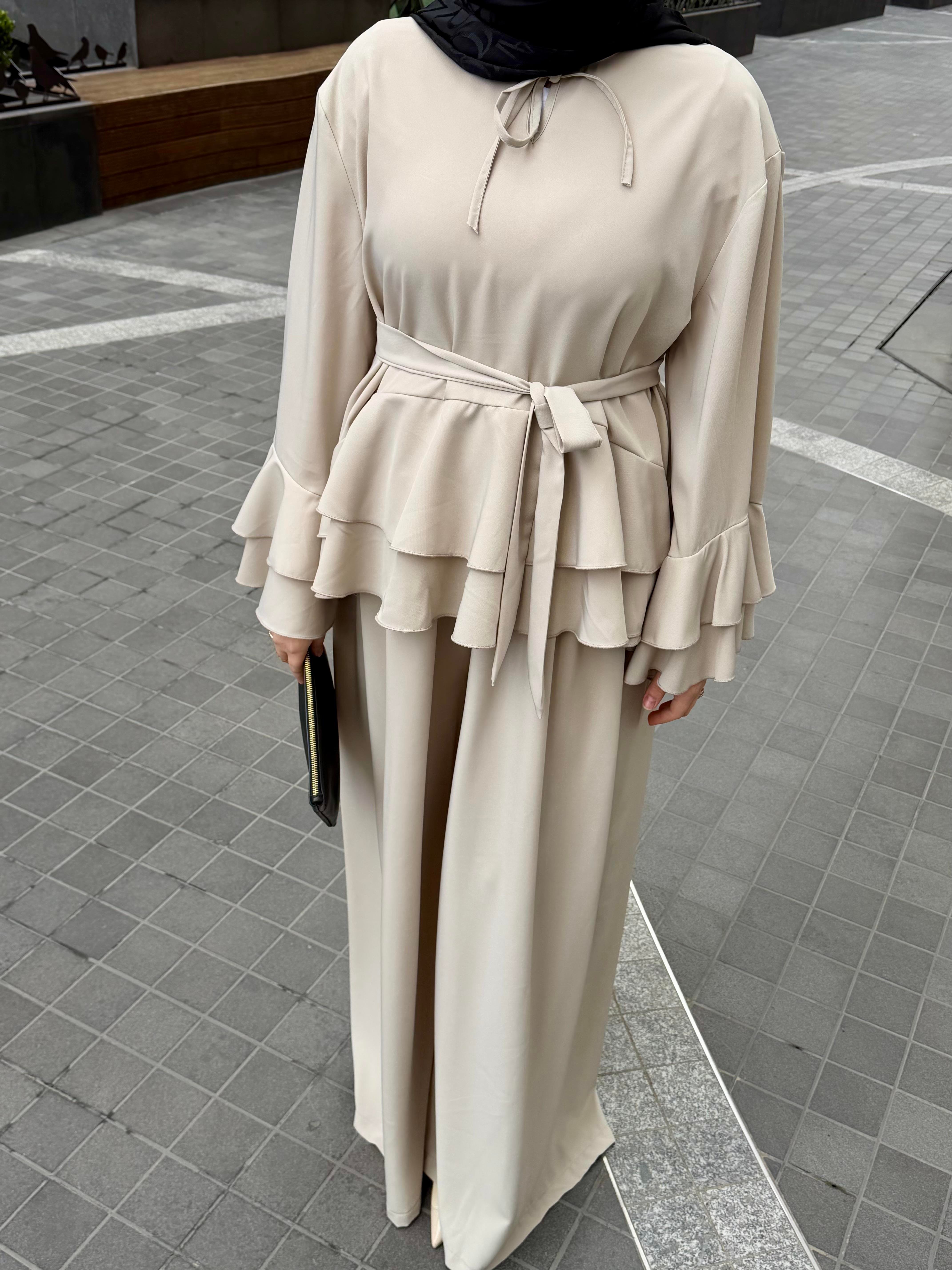 LADY KATLI KREP TAKIM TAŞ RENK