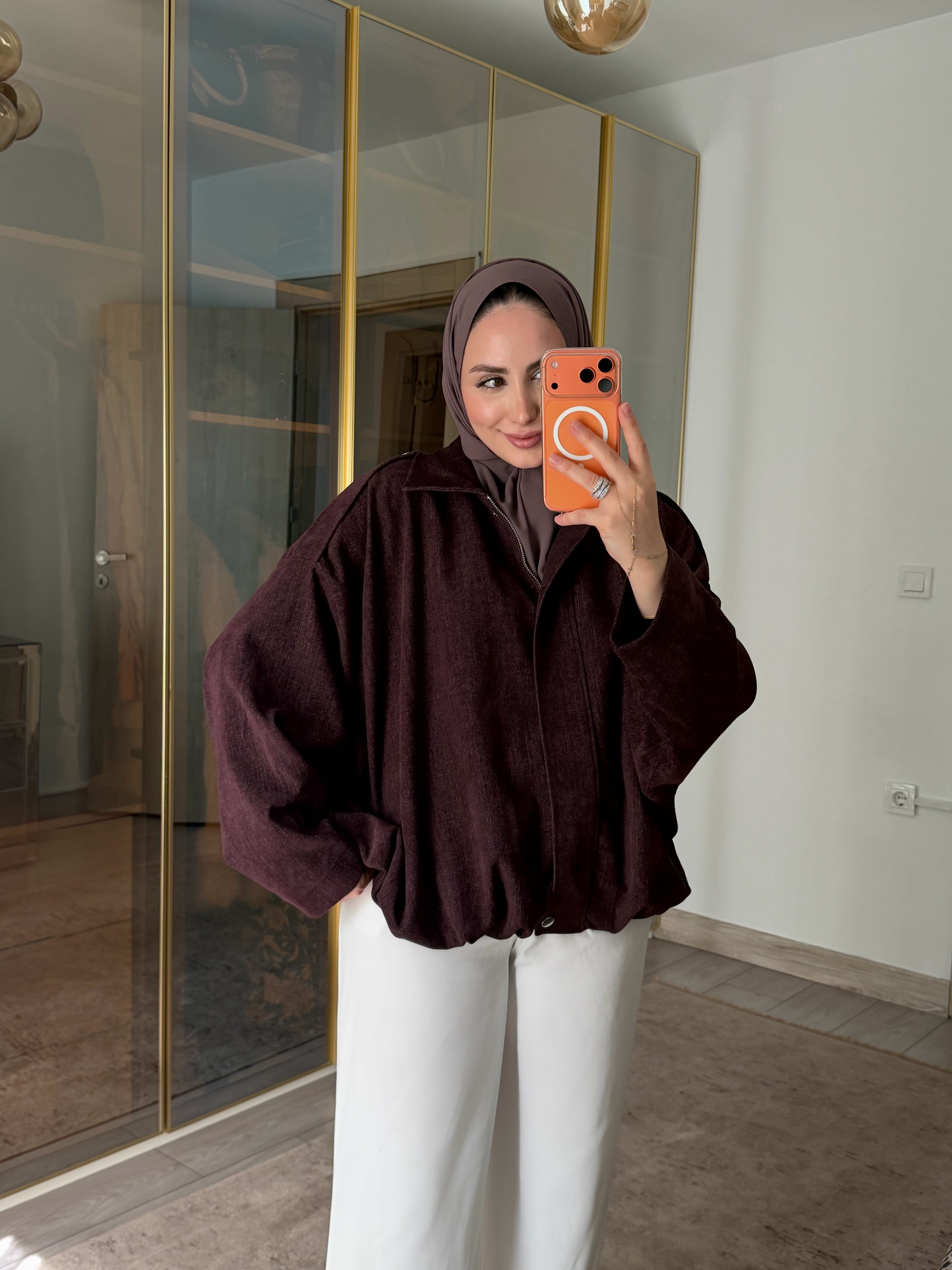 LİRAY BOMBER CEKET BORDO