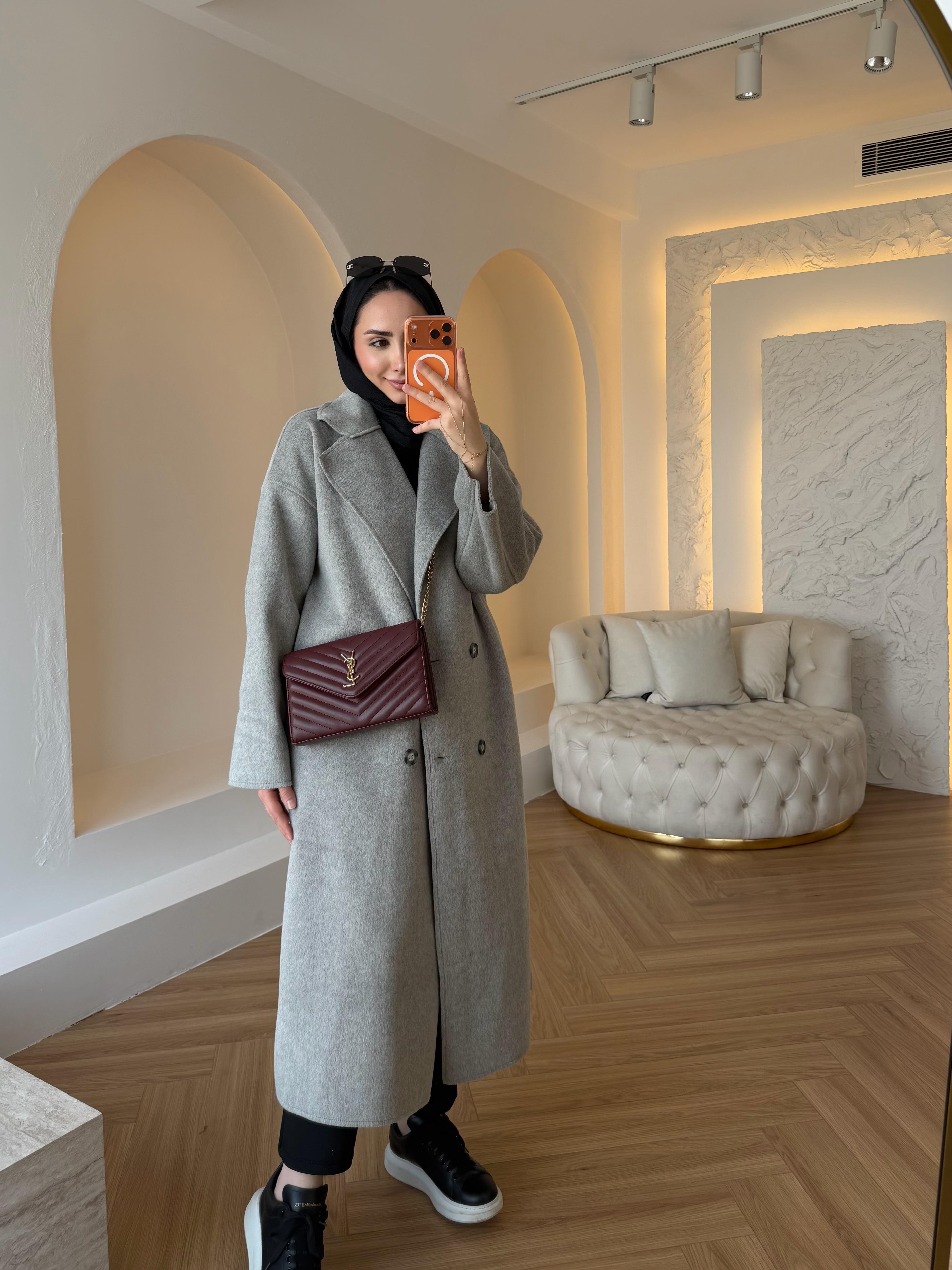 LUX KABAN GRİ RENK
