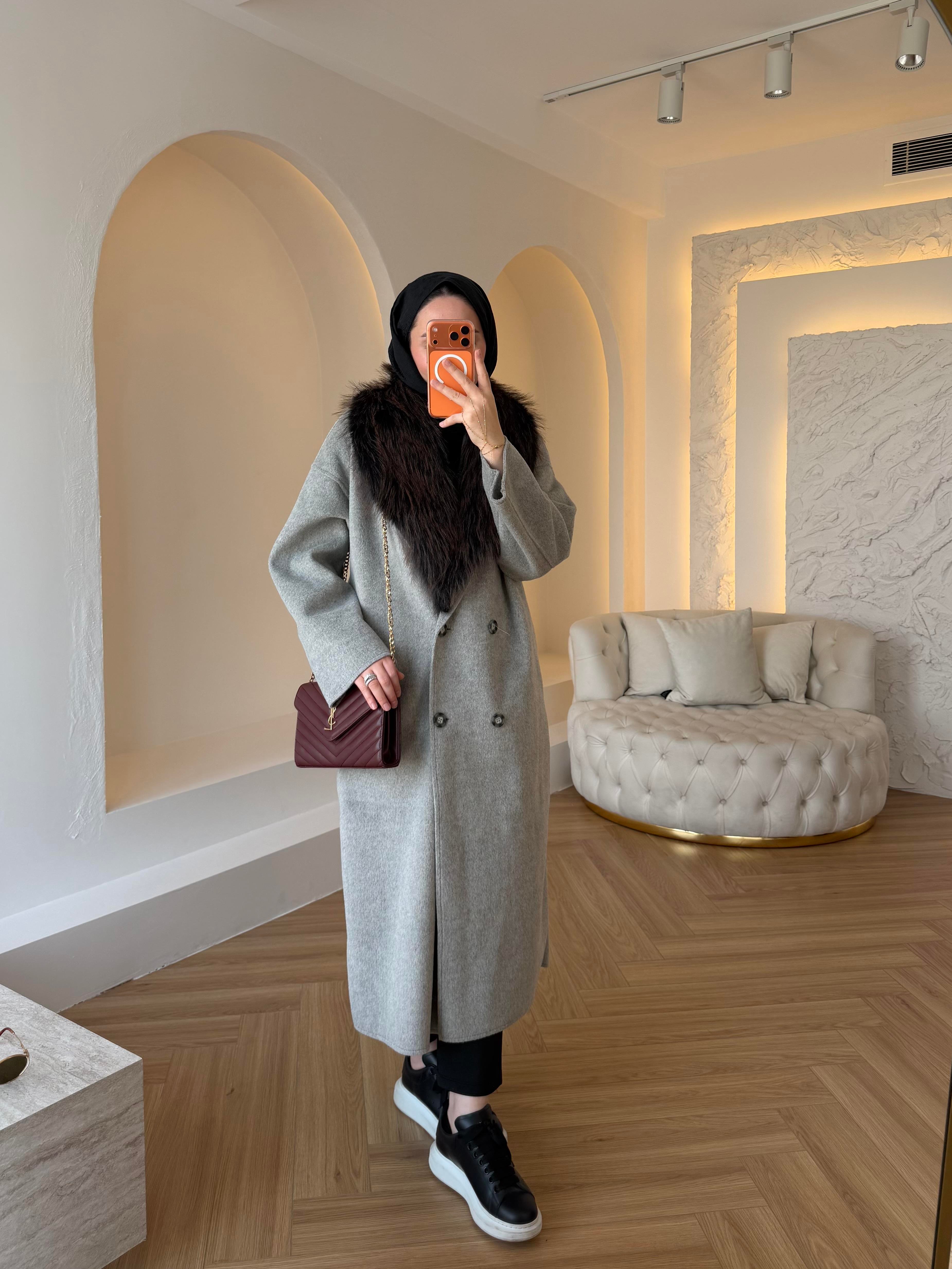 LUX KABAN GRİ RENK