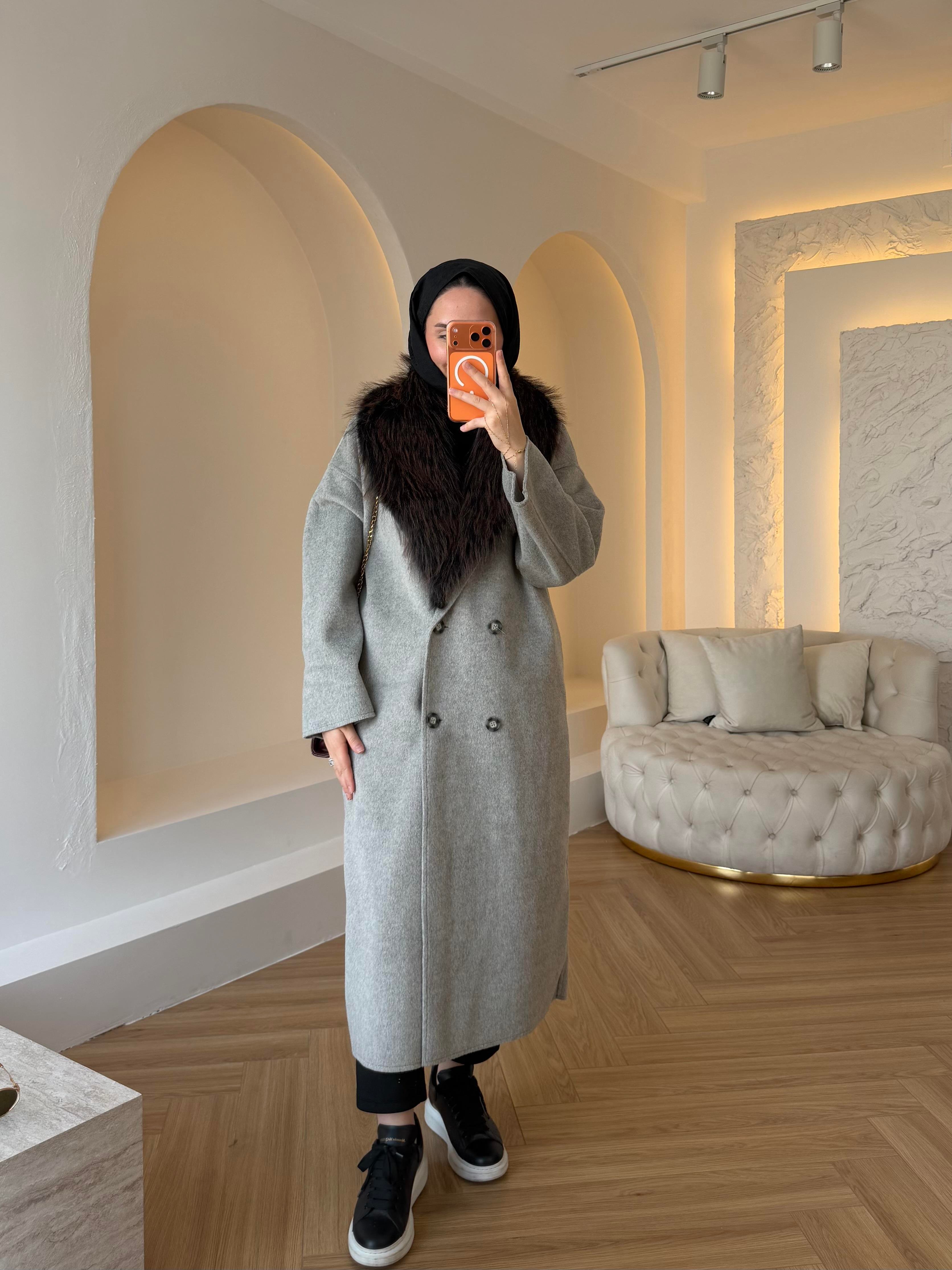 LUX KABAN GRİ RENK