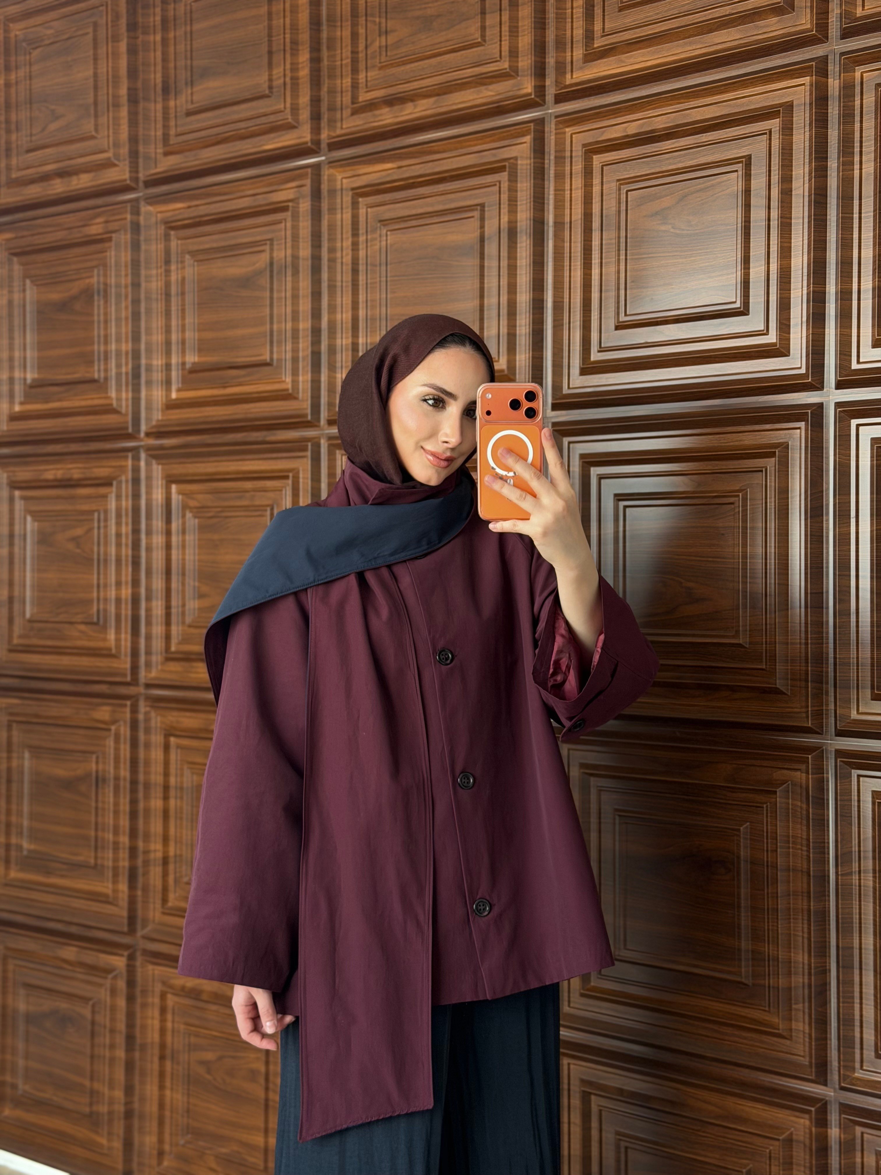 M.DUTTI MODEL FULAR DETAYLI TRENÇ BORDO