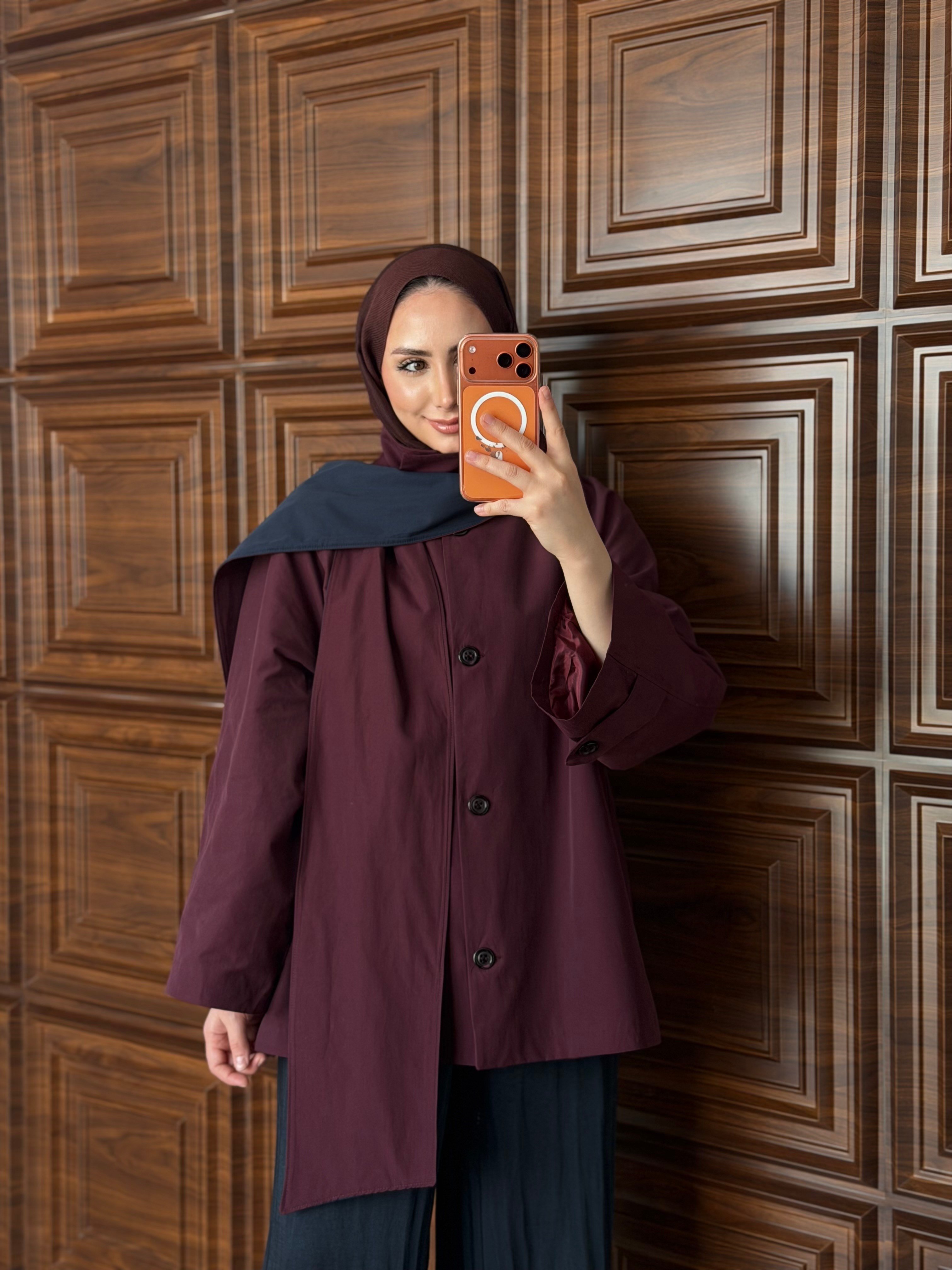 M.DUTTI MODEL FULAR DETAYLI TRENÇ BORDO