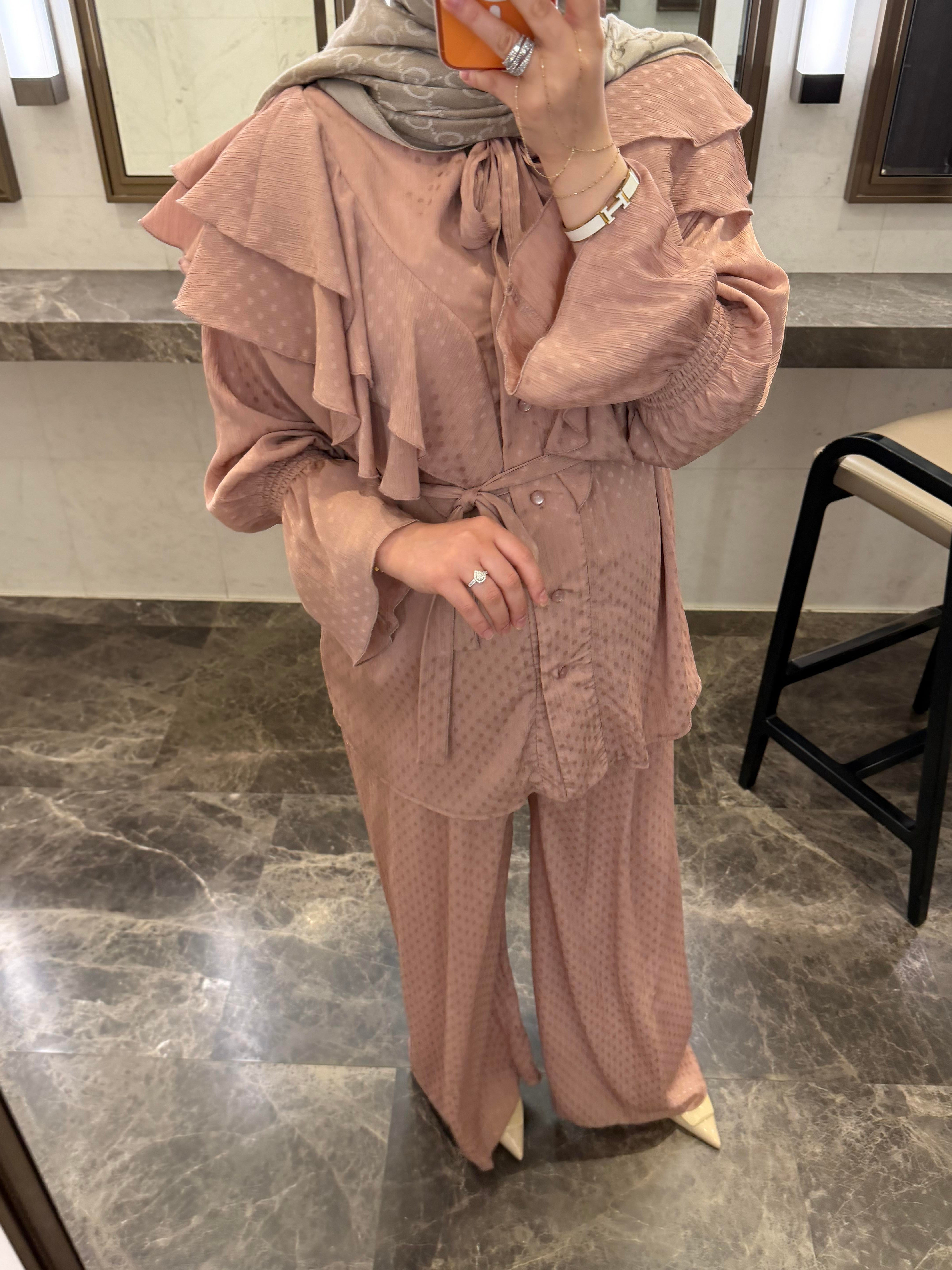 MİNA İKİLİ TAKIM PUDRA PEMBE 