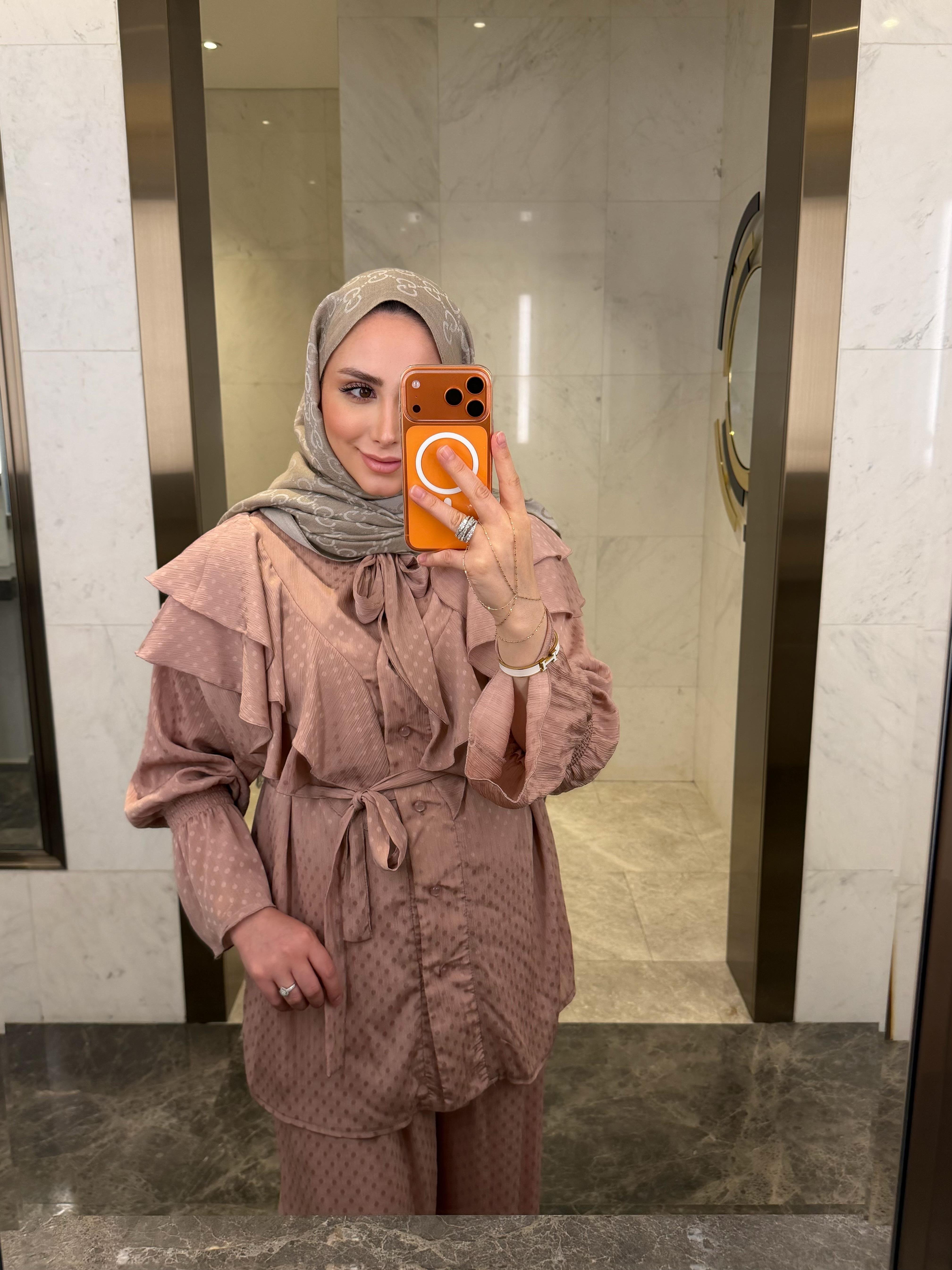 MİNA İKİLİ TAKIM PUDRA PEMBE 