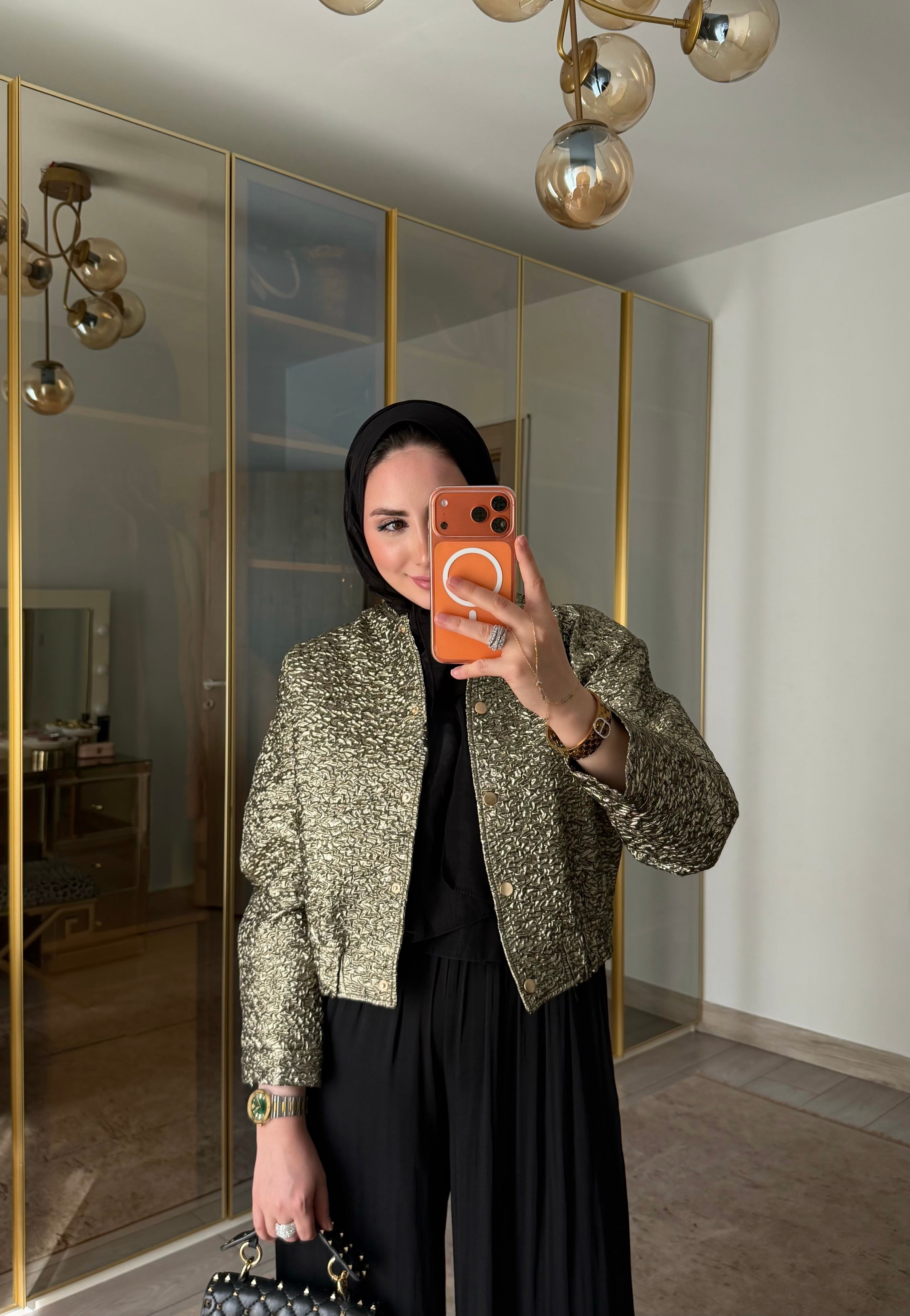 MİNİ GOLD BOMBER CEKET 