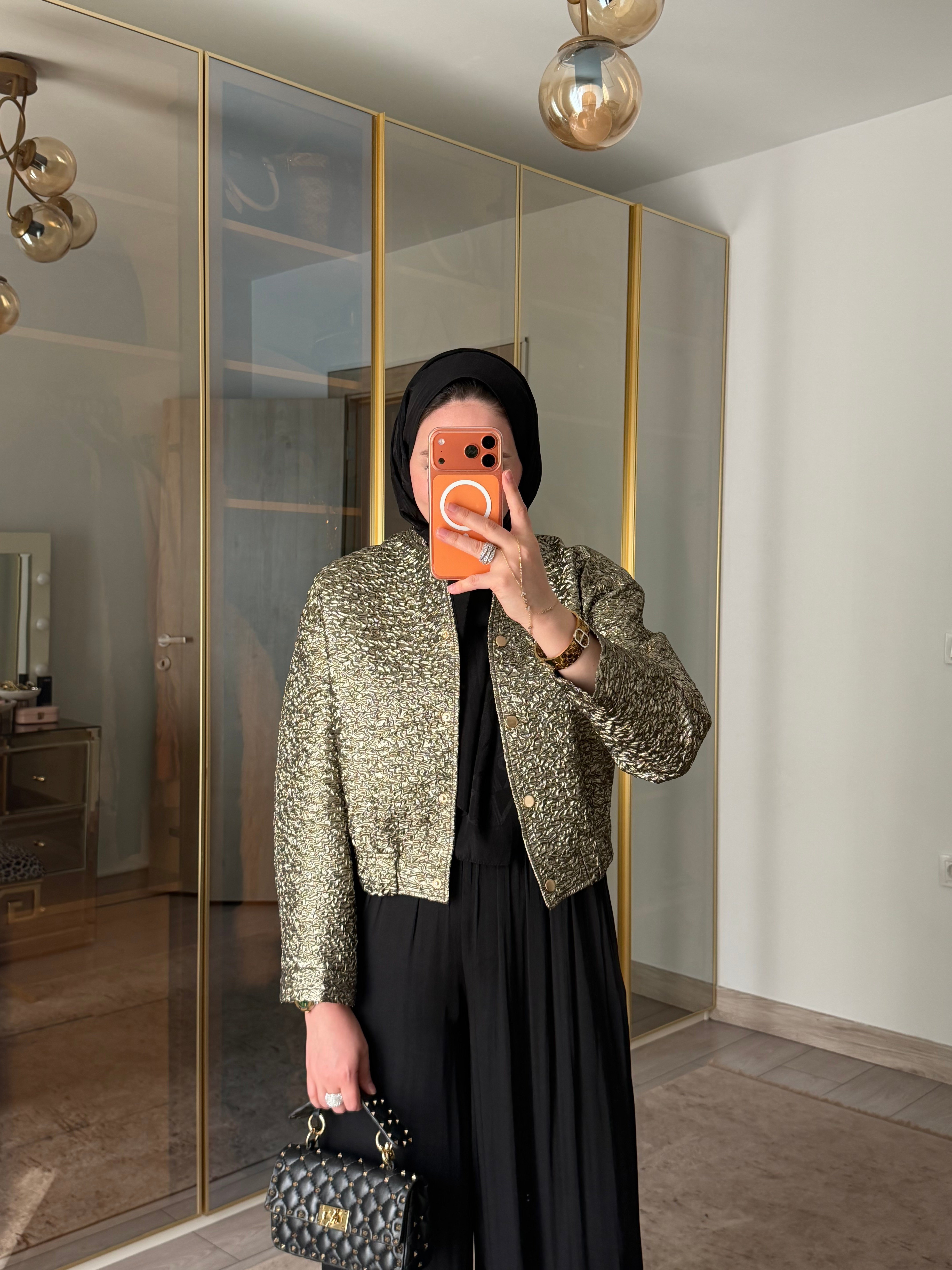 MİNİ GOLD BOMBER CEKET 