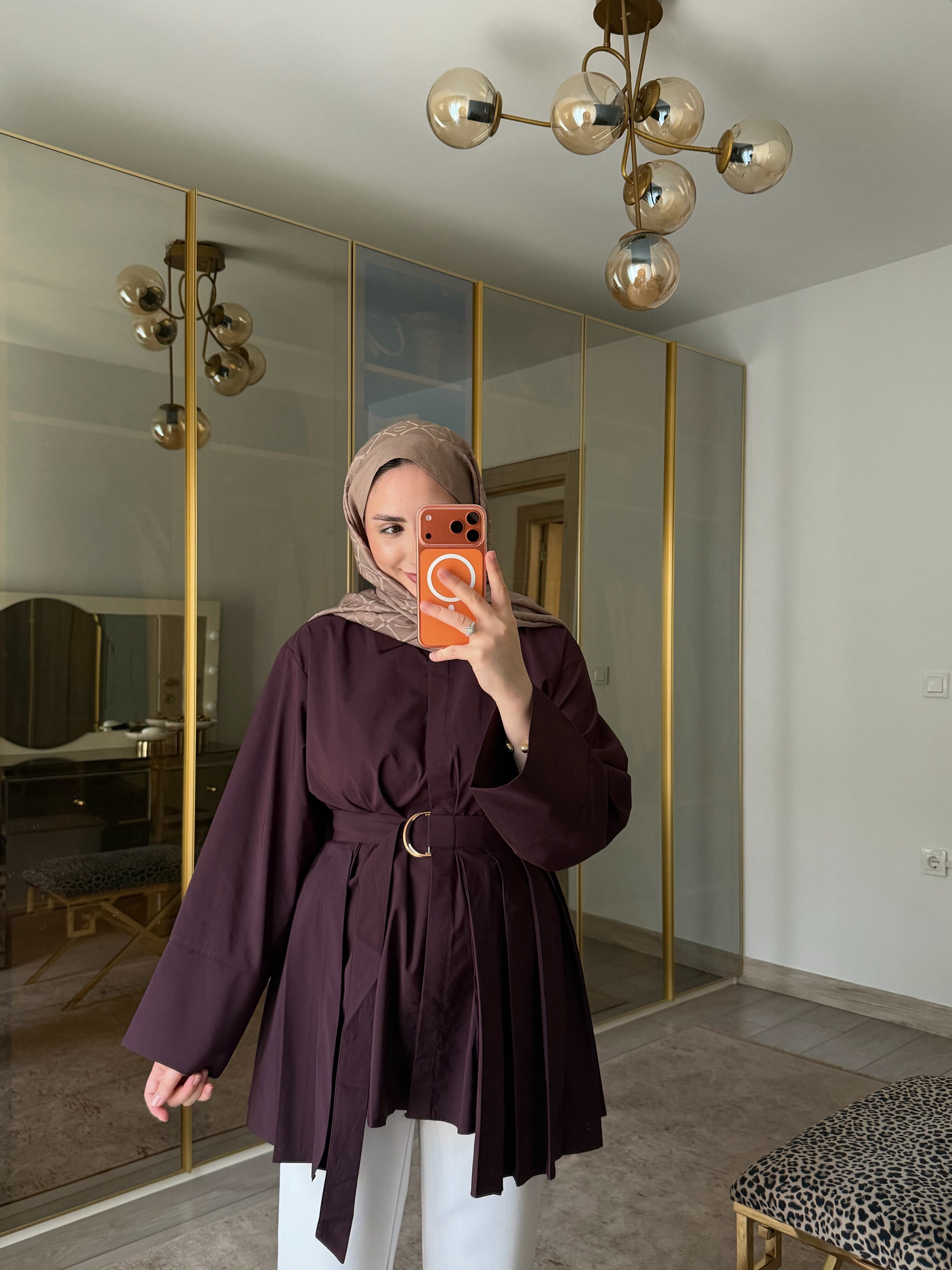 MOLE PİLİSE KEMERLİ GÖMLEK MÜRDÜM