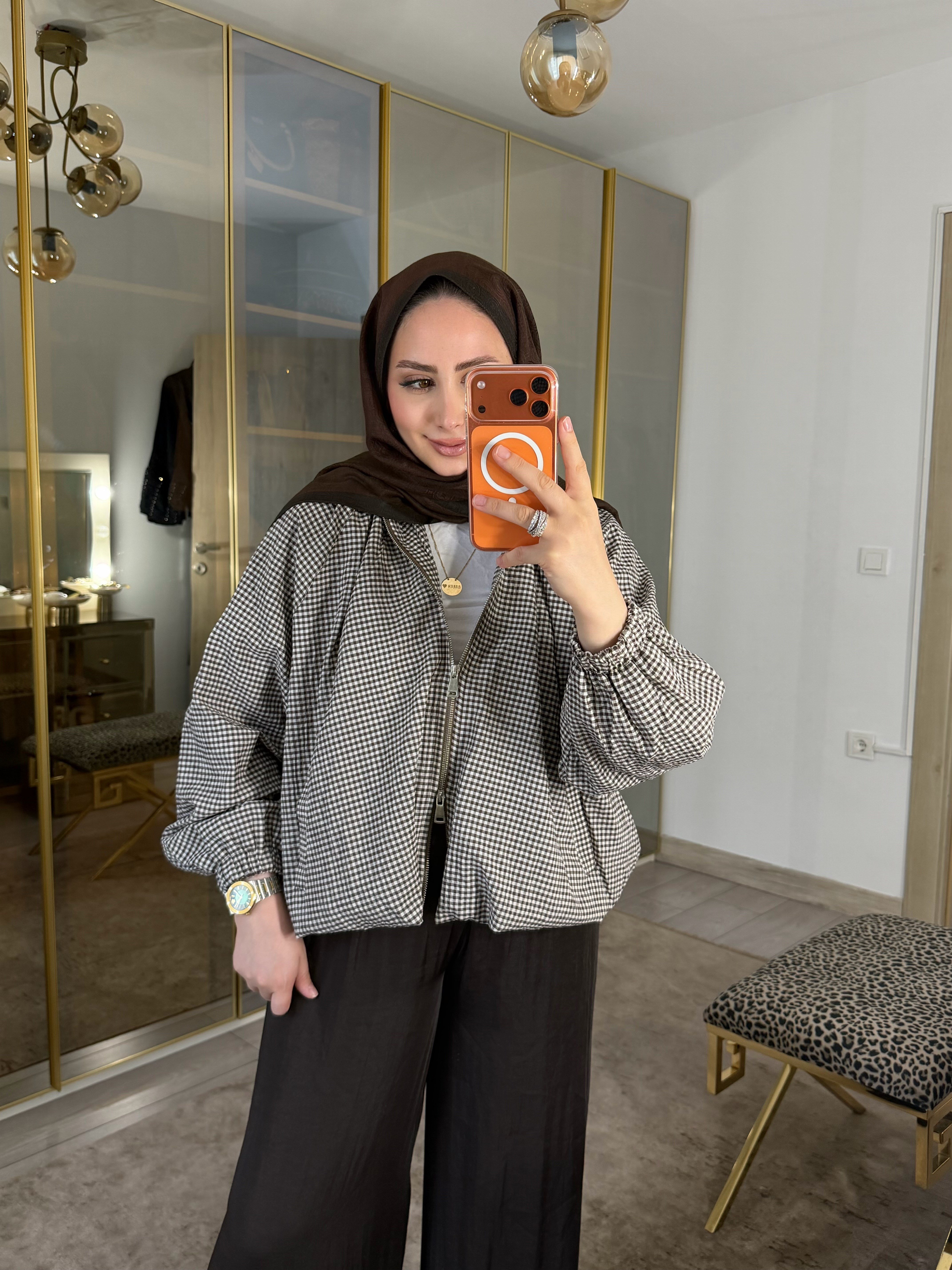 PÖTİKARE BOMBER CEKET KAHVERENGİ