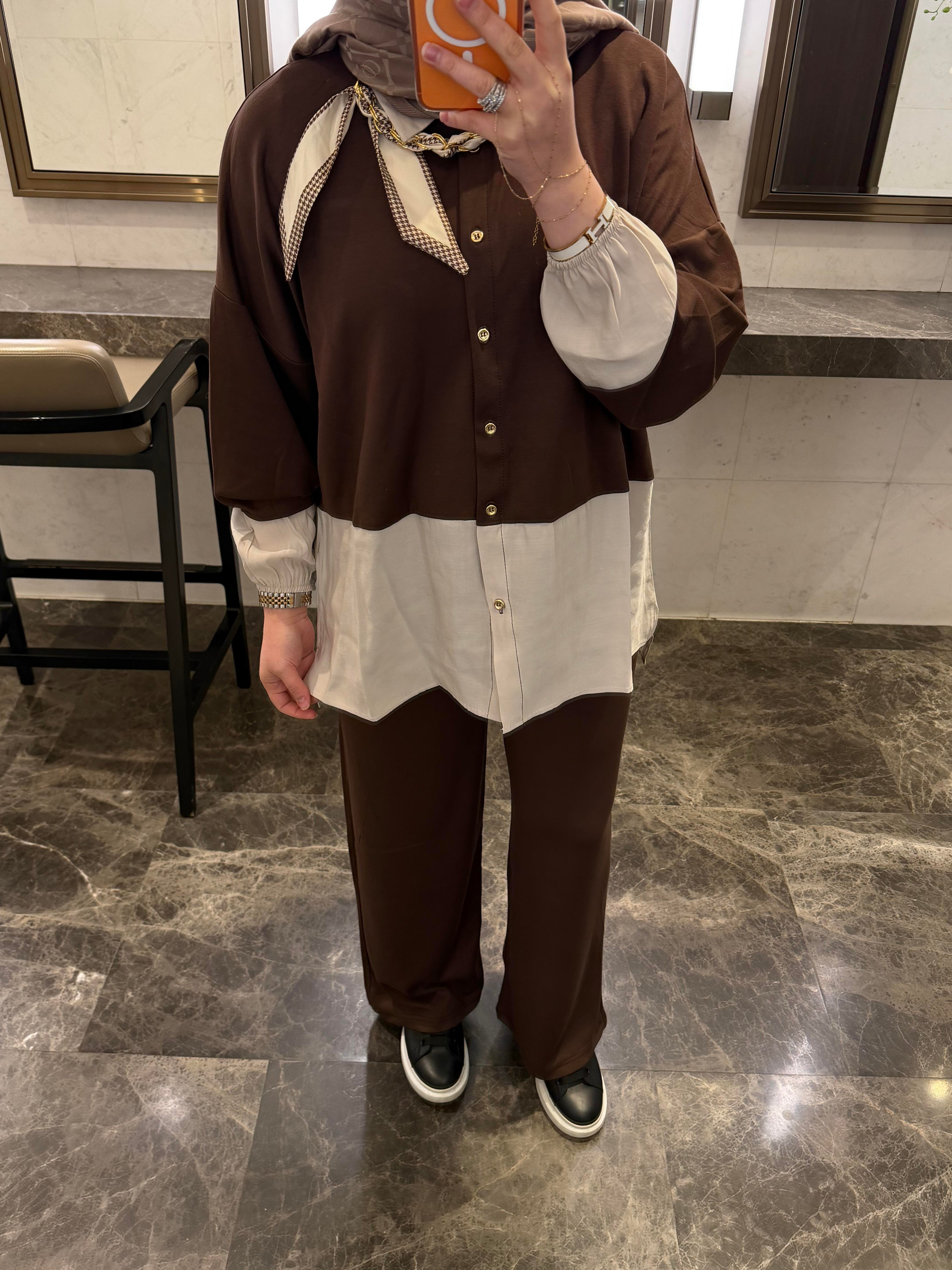 RİSA OYSH MİXLİ TAKIM KAHVERENGİ