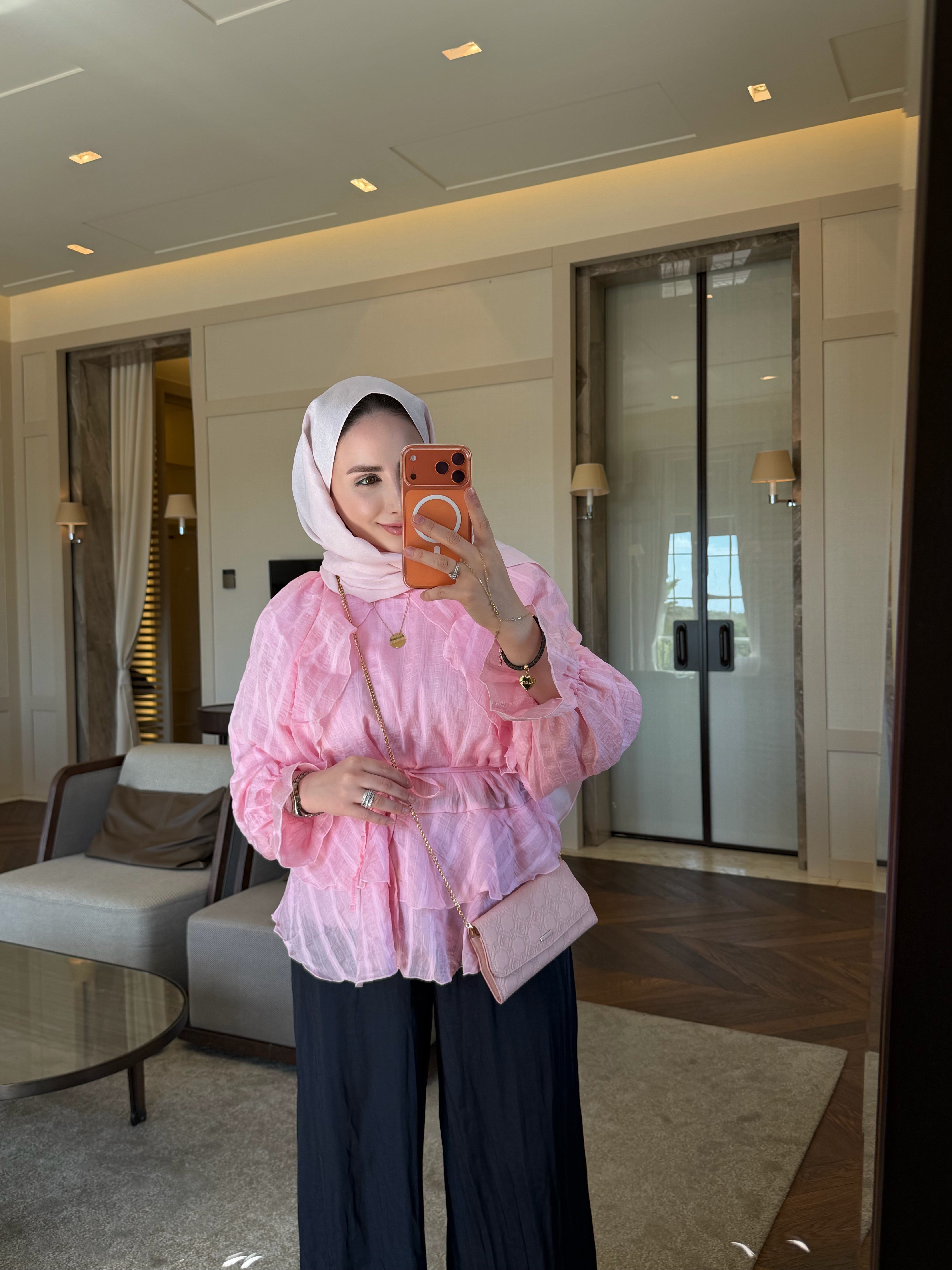 ROZE BLUZ ŞEKER PEMBE