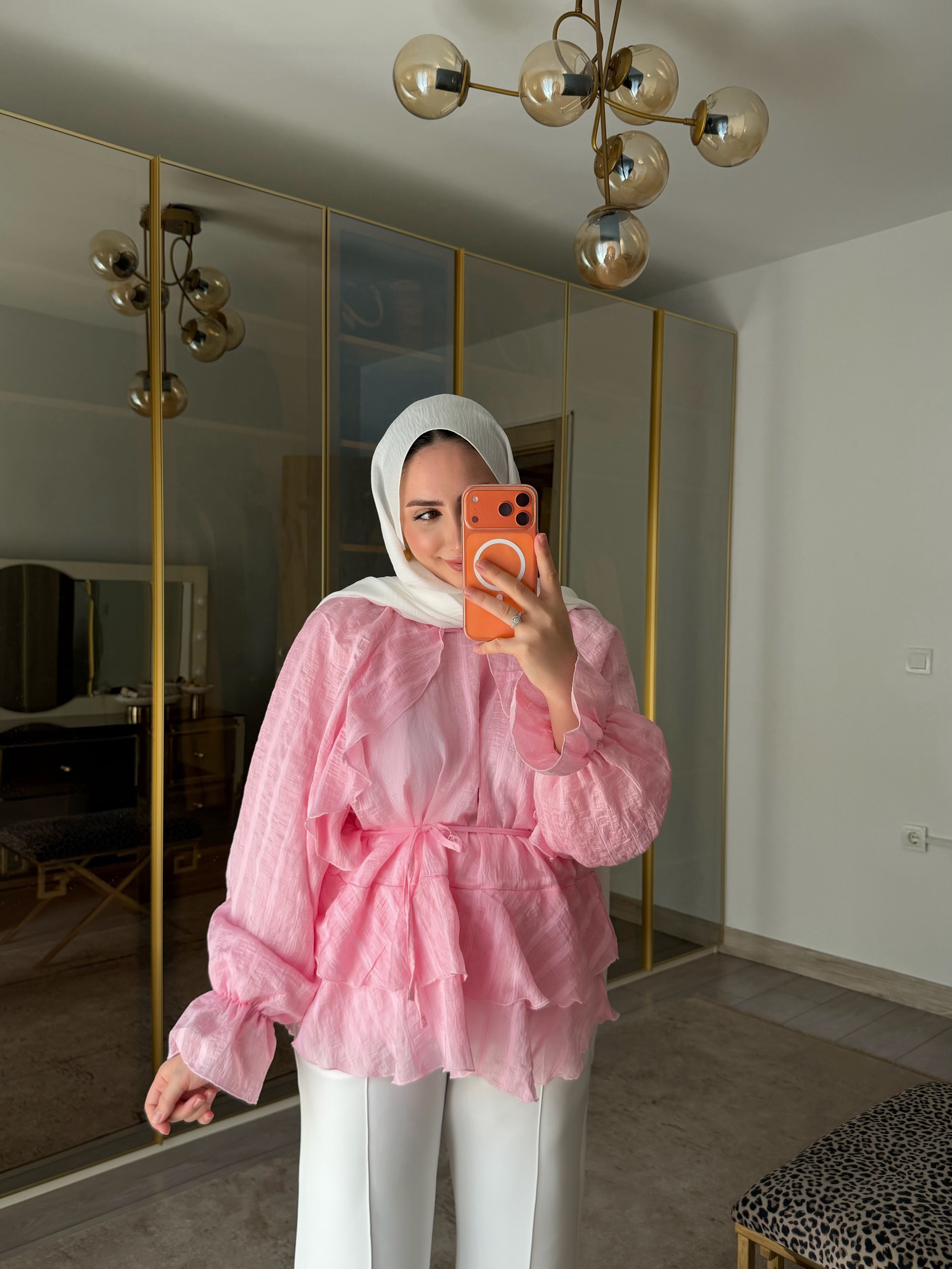 ROZE BLUZ ŞEKER PEMBE