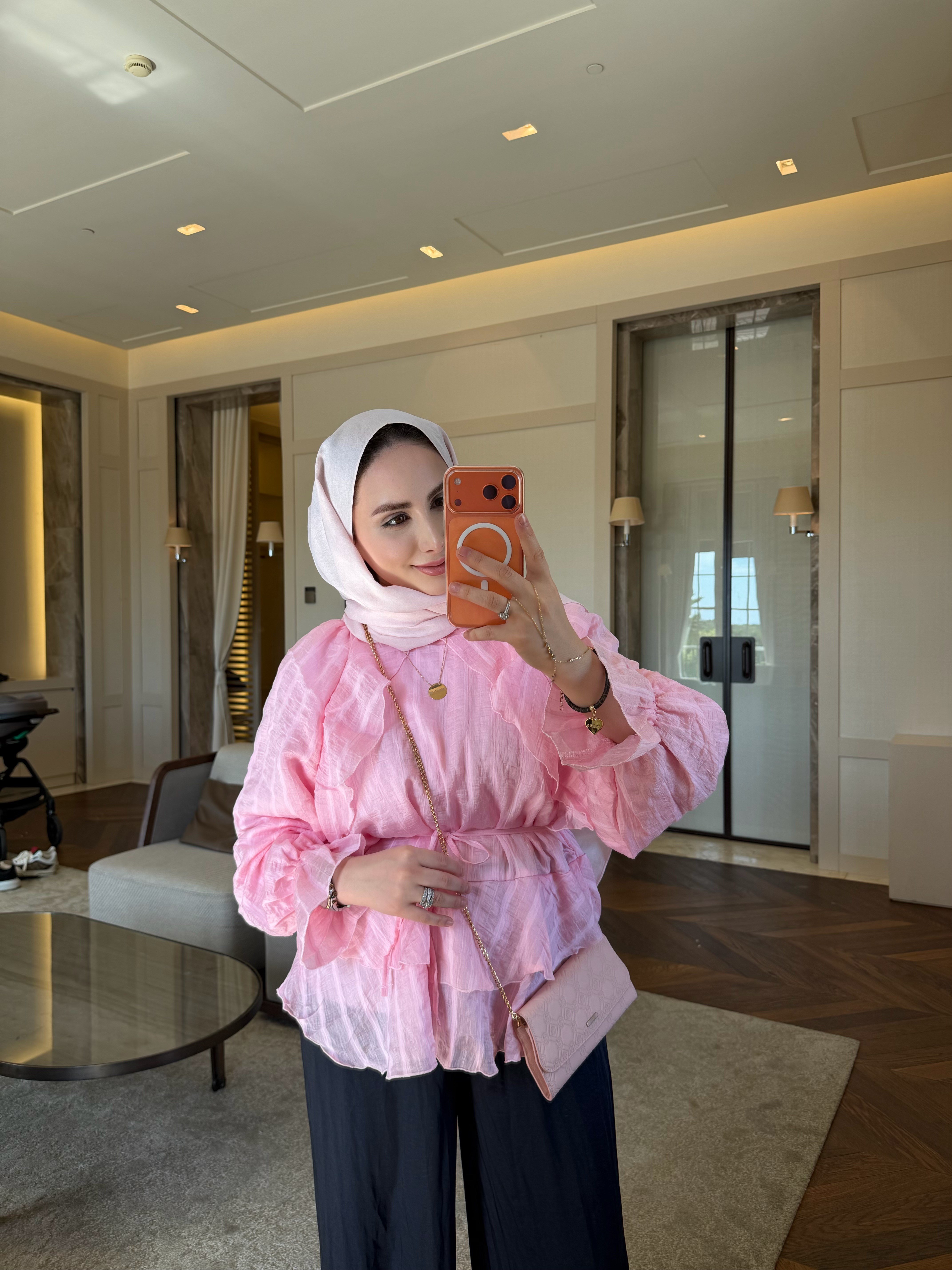 ROZE BLUZ ŞEKER PEMBE