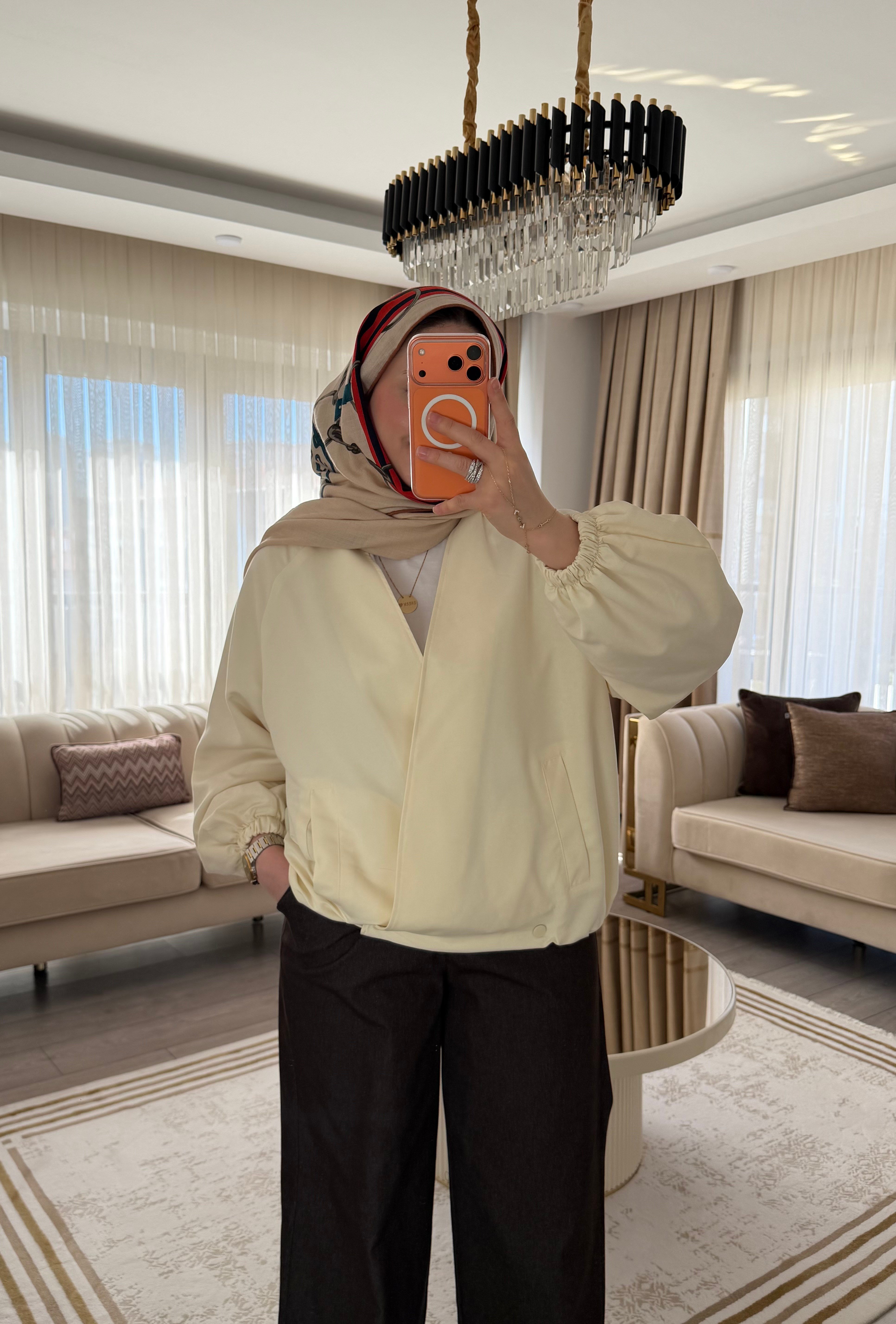 RUYA ANVELOP CEKET KIRIK  BEYAZ
