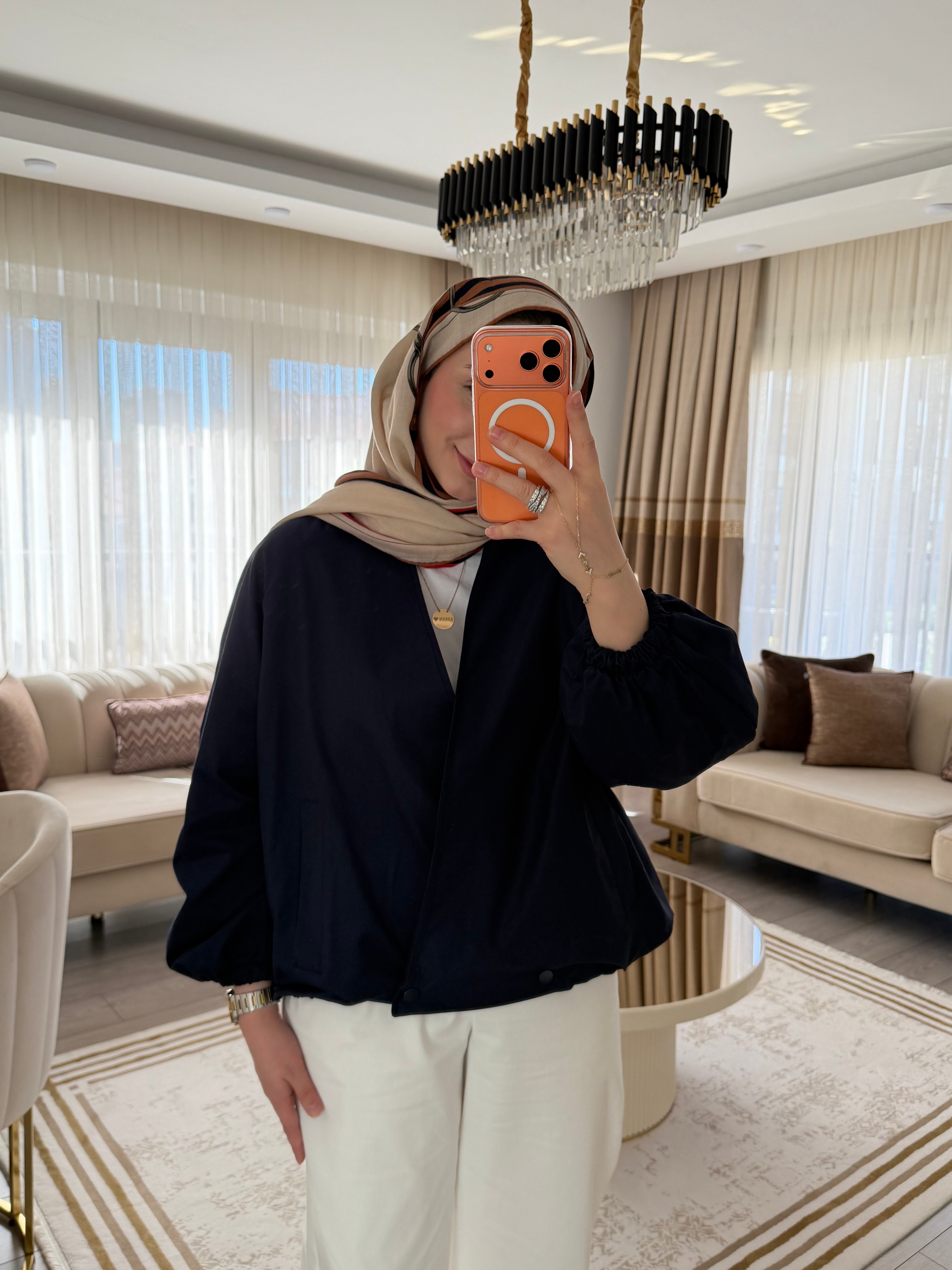 RUYA ANVELOP CEKET LACİVERT