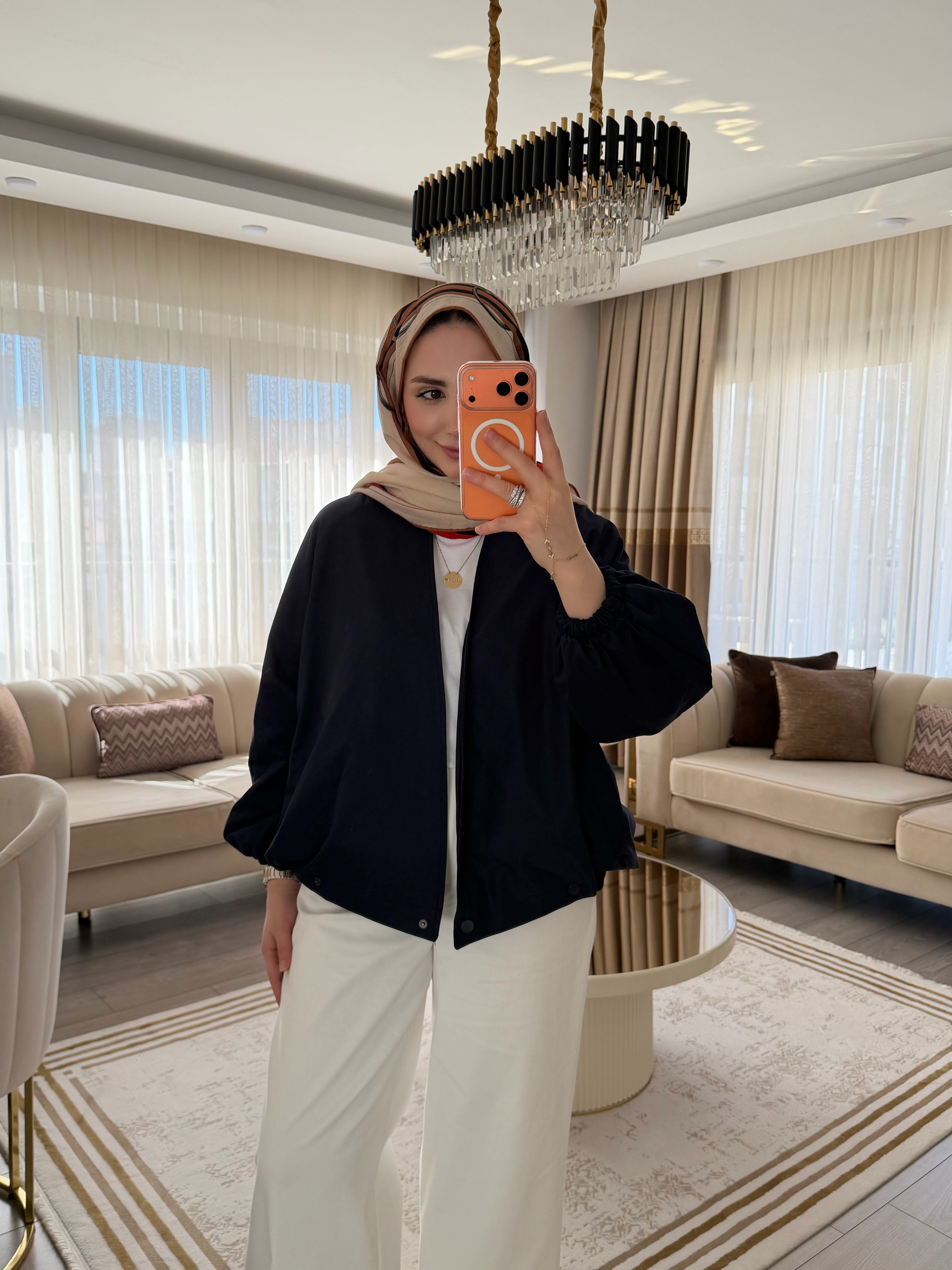 RUYA ANVELOP CEKET LACİVERT