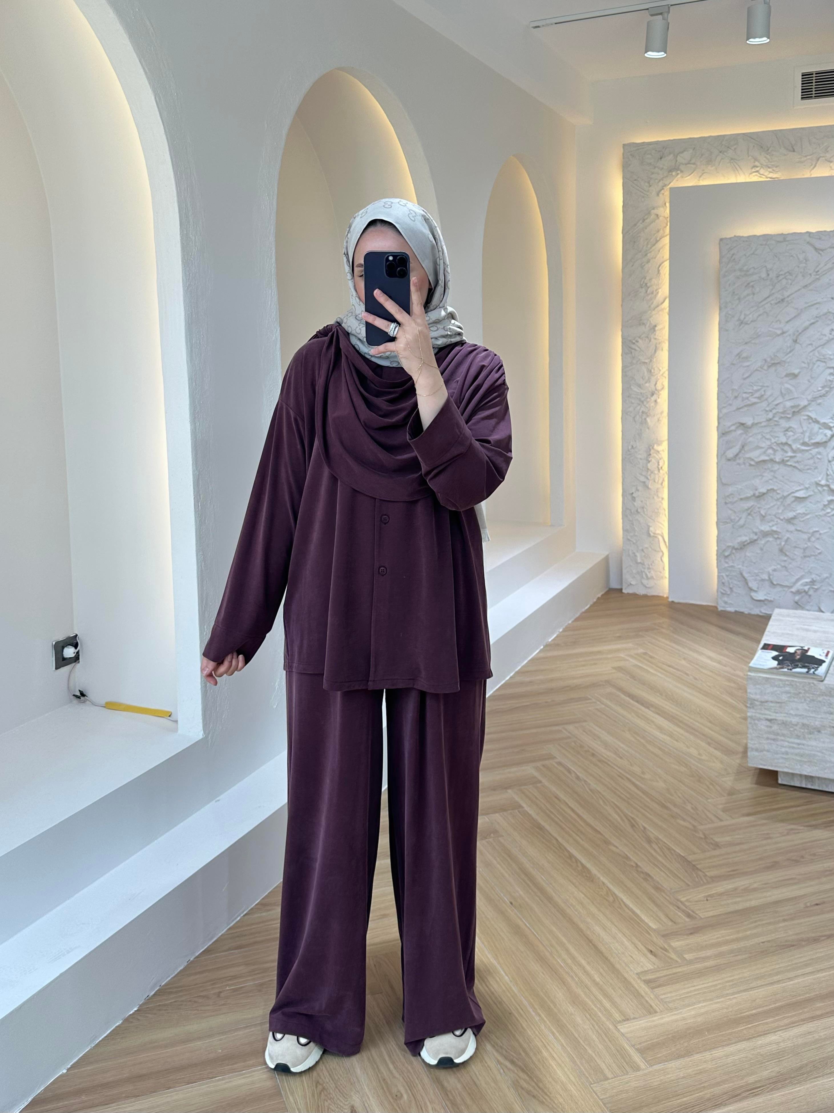 ŞAL YAKA OYSH TAKIM BORDO