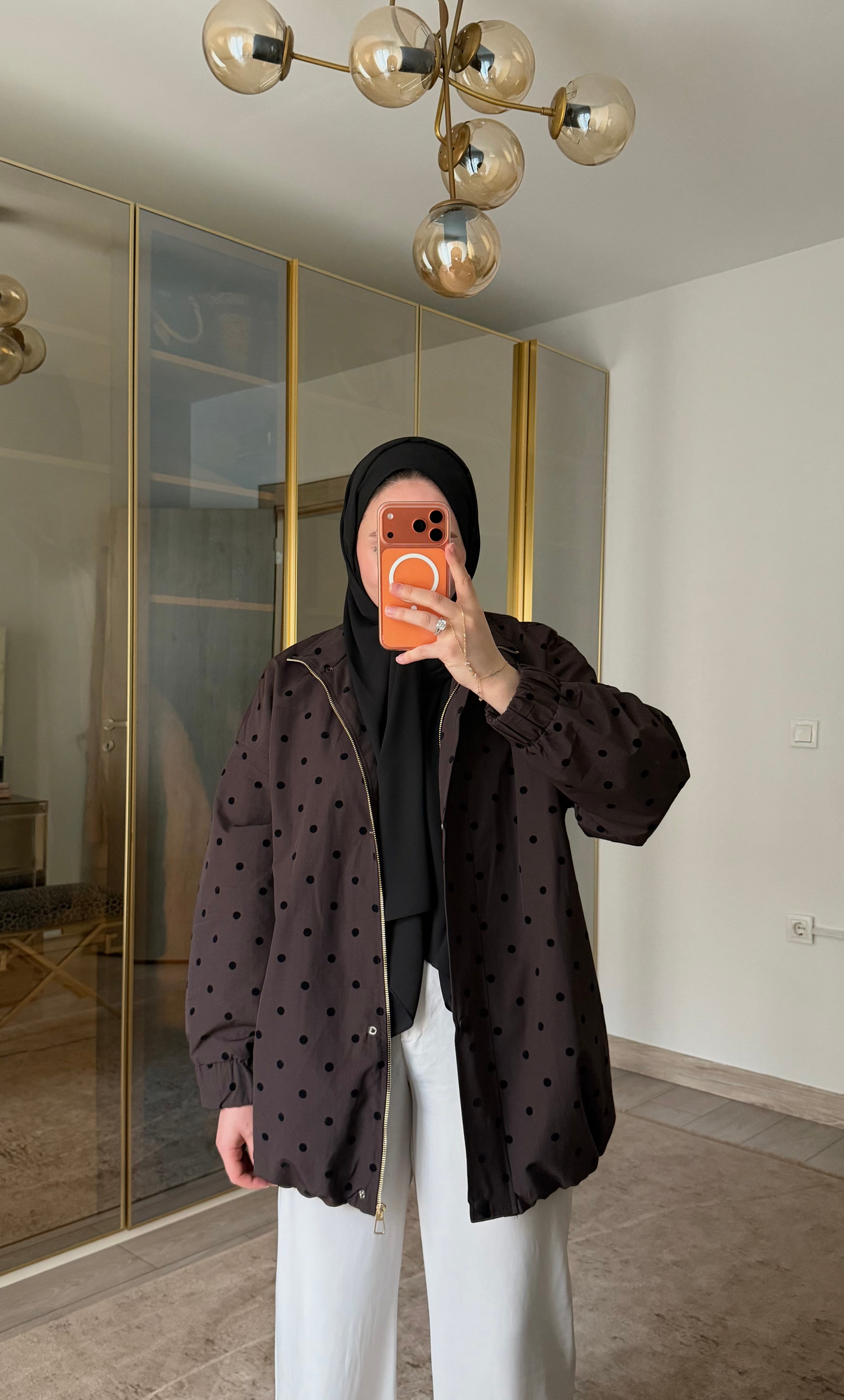 SEZA PUANTİYELİ BOMBER CEKET KAHVERENGİ