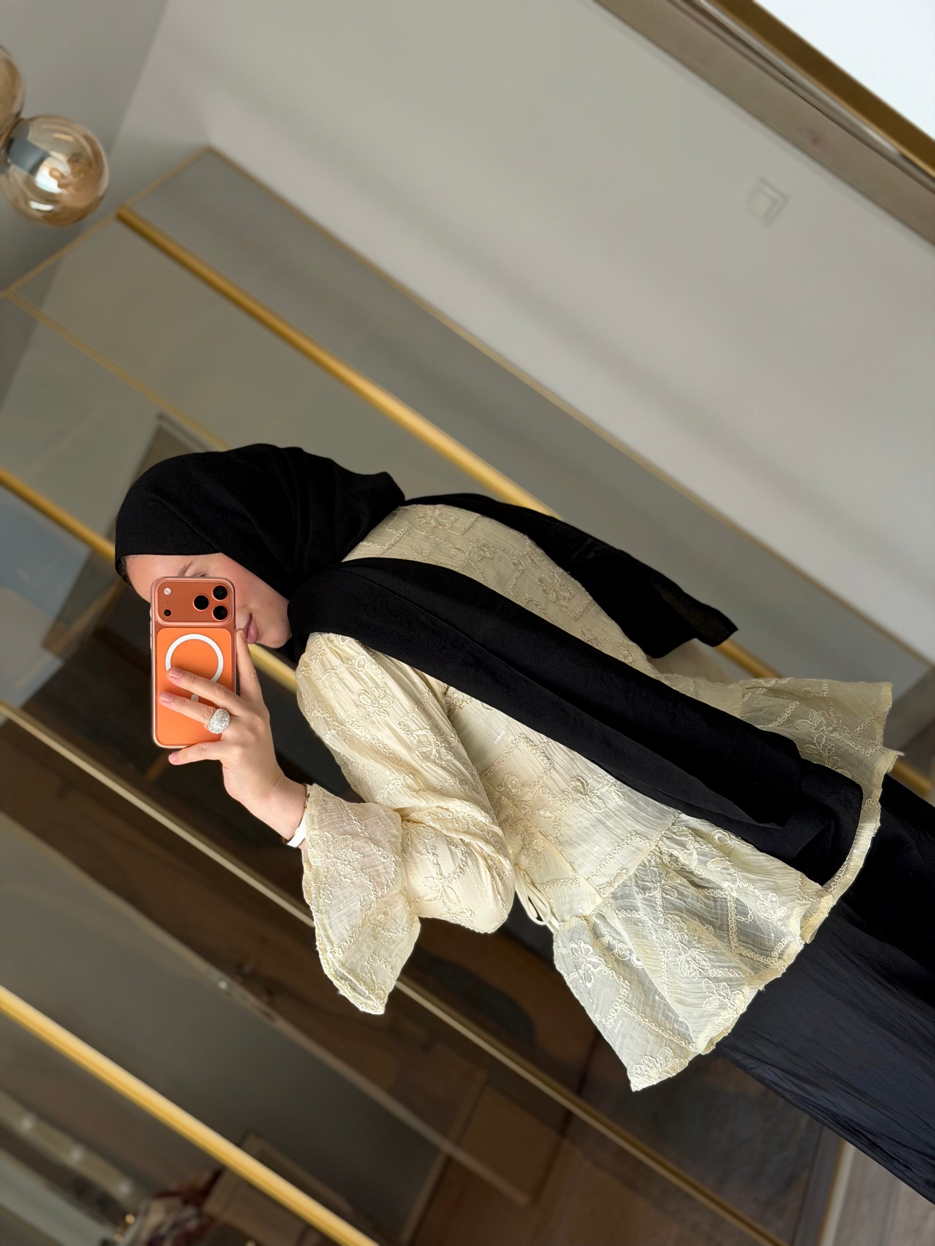 SİNDY TASARIM BRODE BLUZ SOFT SARI