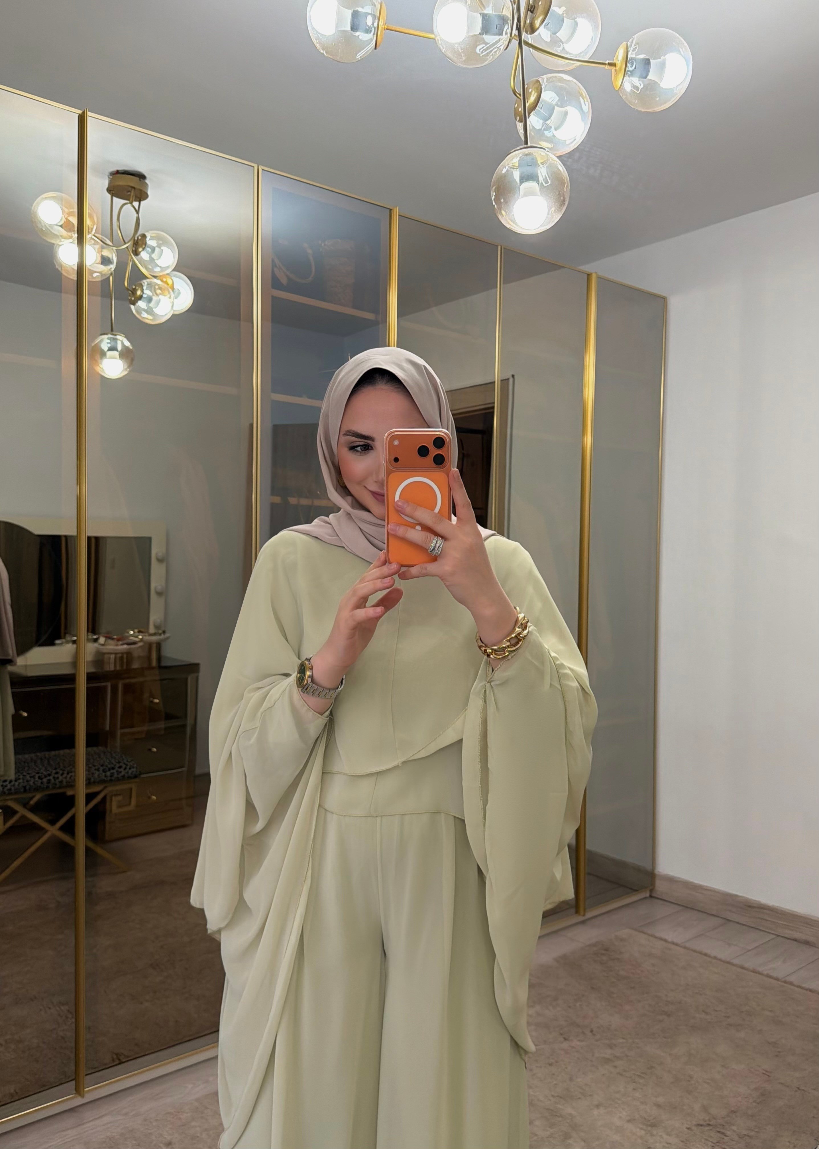 VİSTA PREMIUM ŞİFON TAKIM SOFT YEŞİL