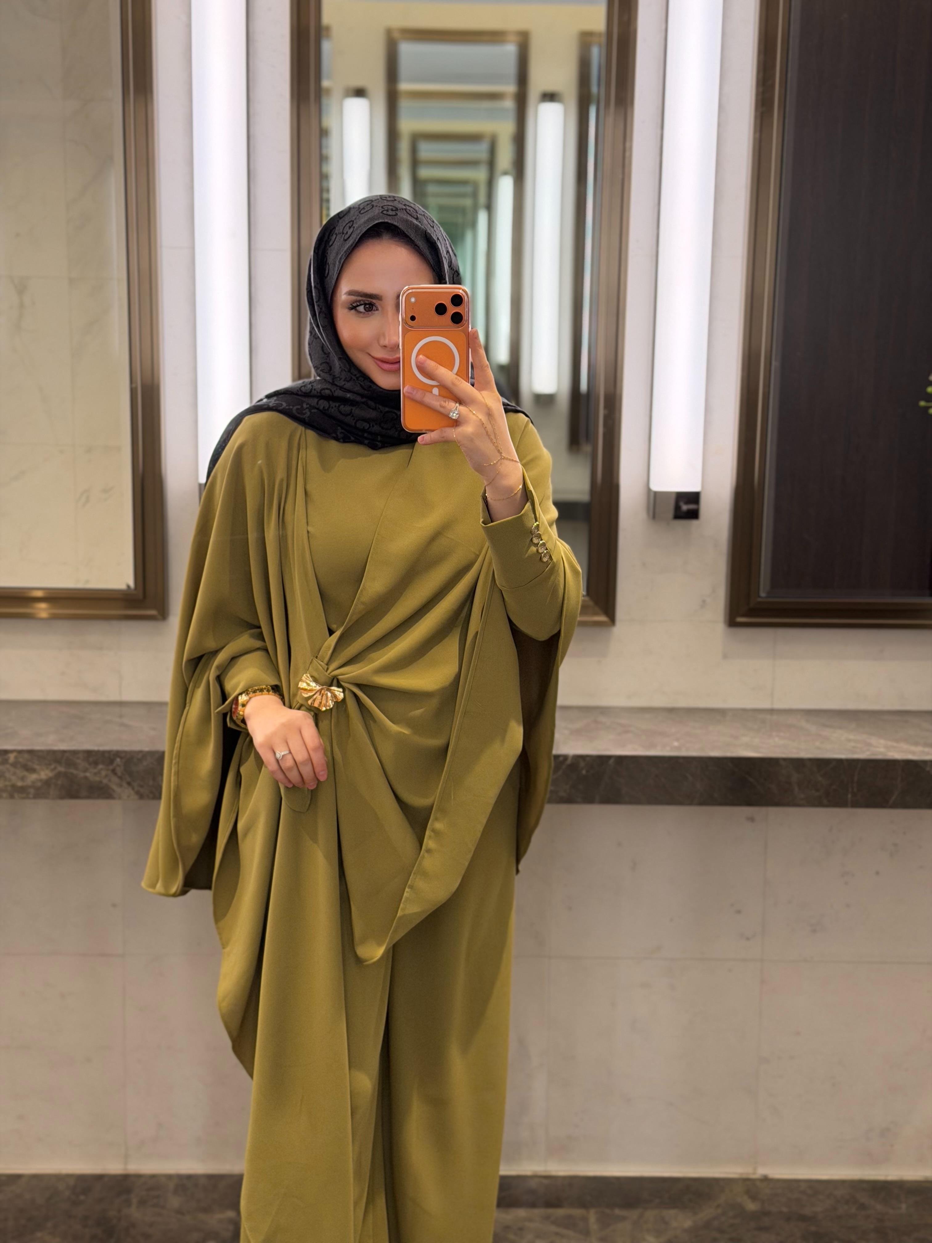 ZERDEM 3'lü Pelerinli Double Krep Takım 